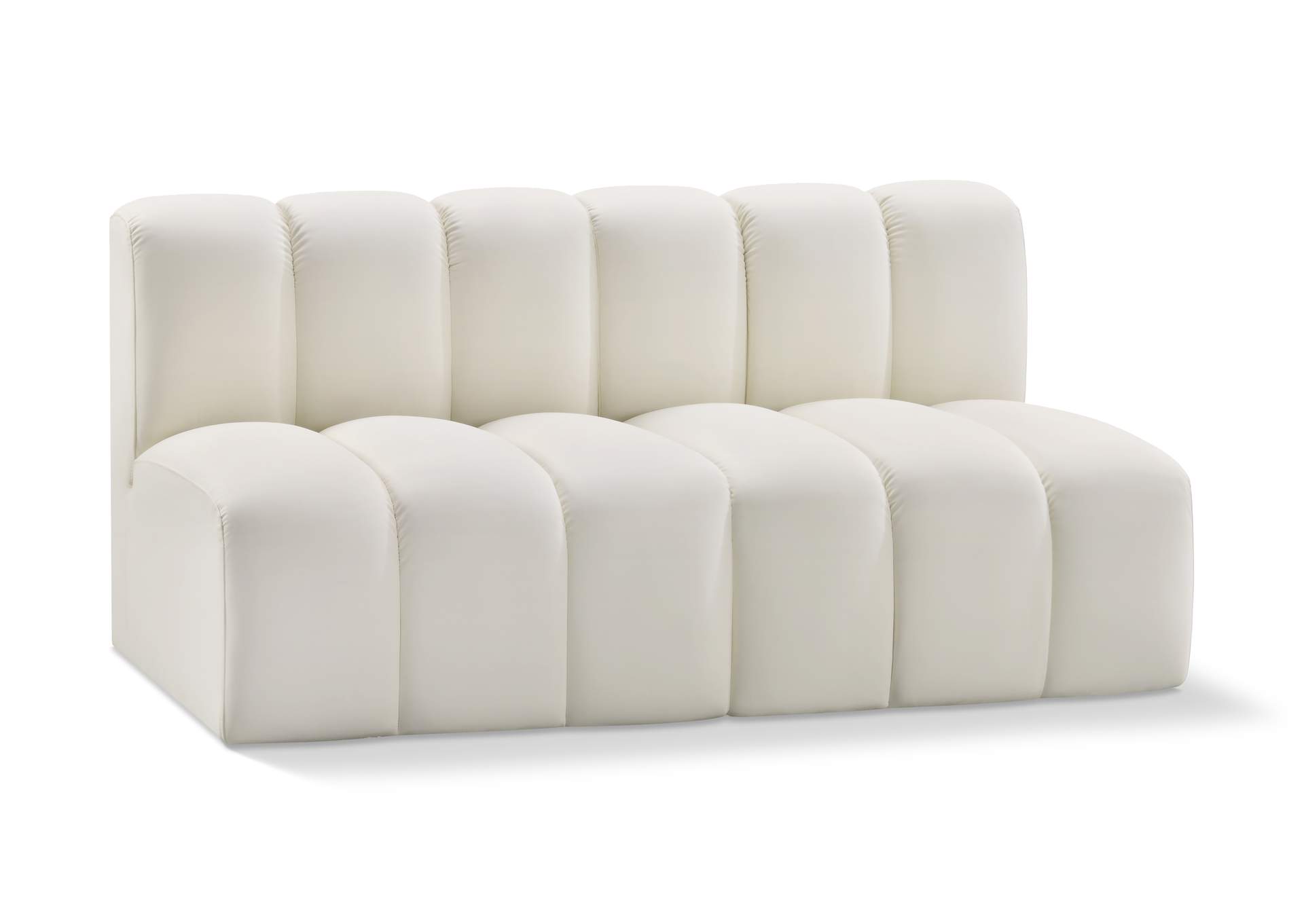 Arc Cream Vegan Leather Modular Sofa image 1