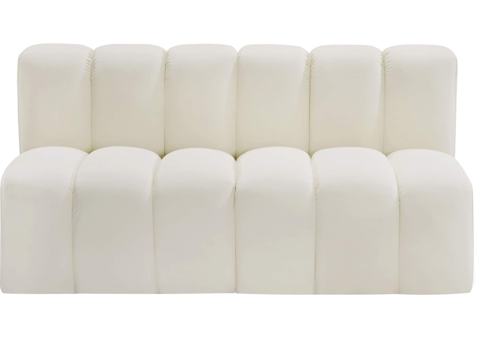 Arc Cream Vegan Leather Modular Sofa image 4