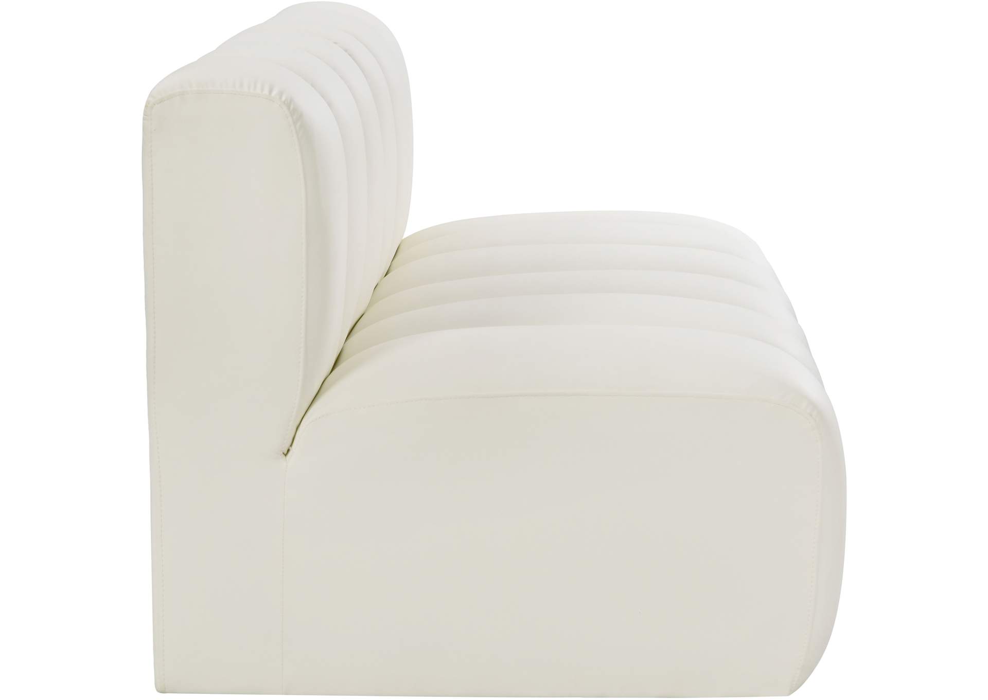 Arc Cream Vegan Leather Modular Sofa image 6