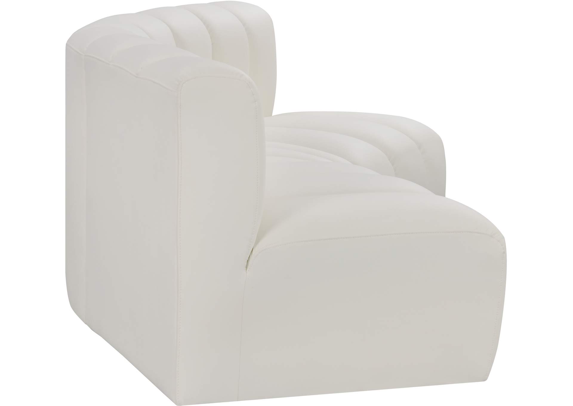 Arc Cream Vegan Leather Modular Sofa image 6