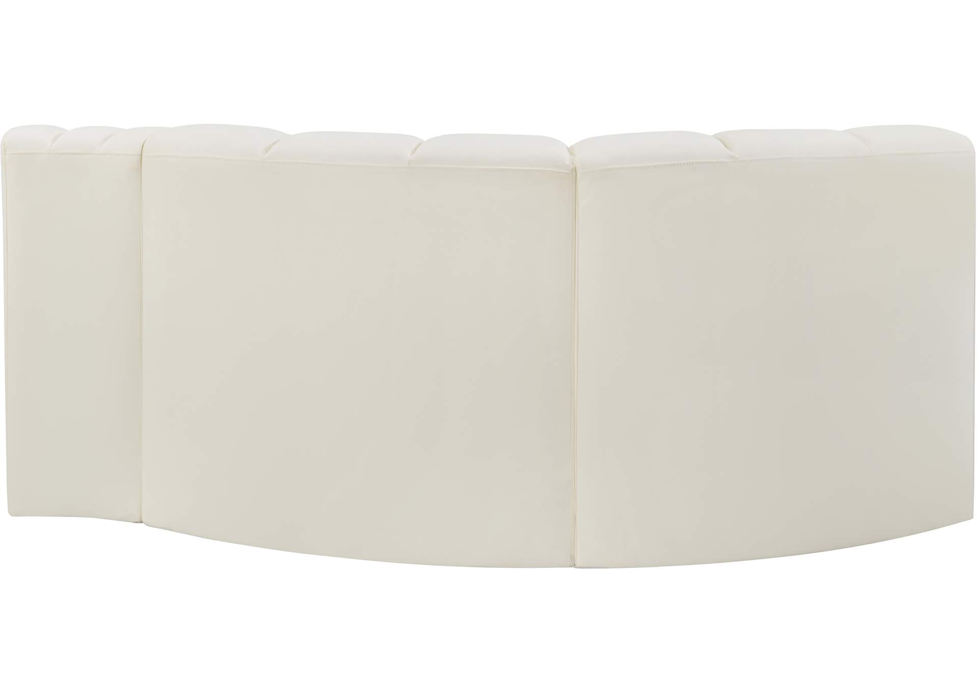 Arc Cream Vegan Leather Modular Sofa image 7