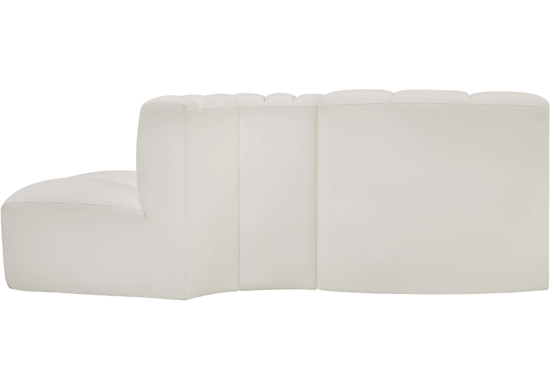 Arc Cream Vegan Leather Modular Sofa image 6