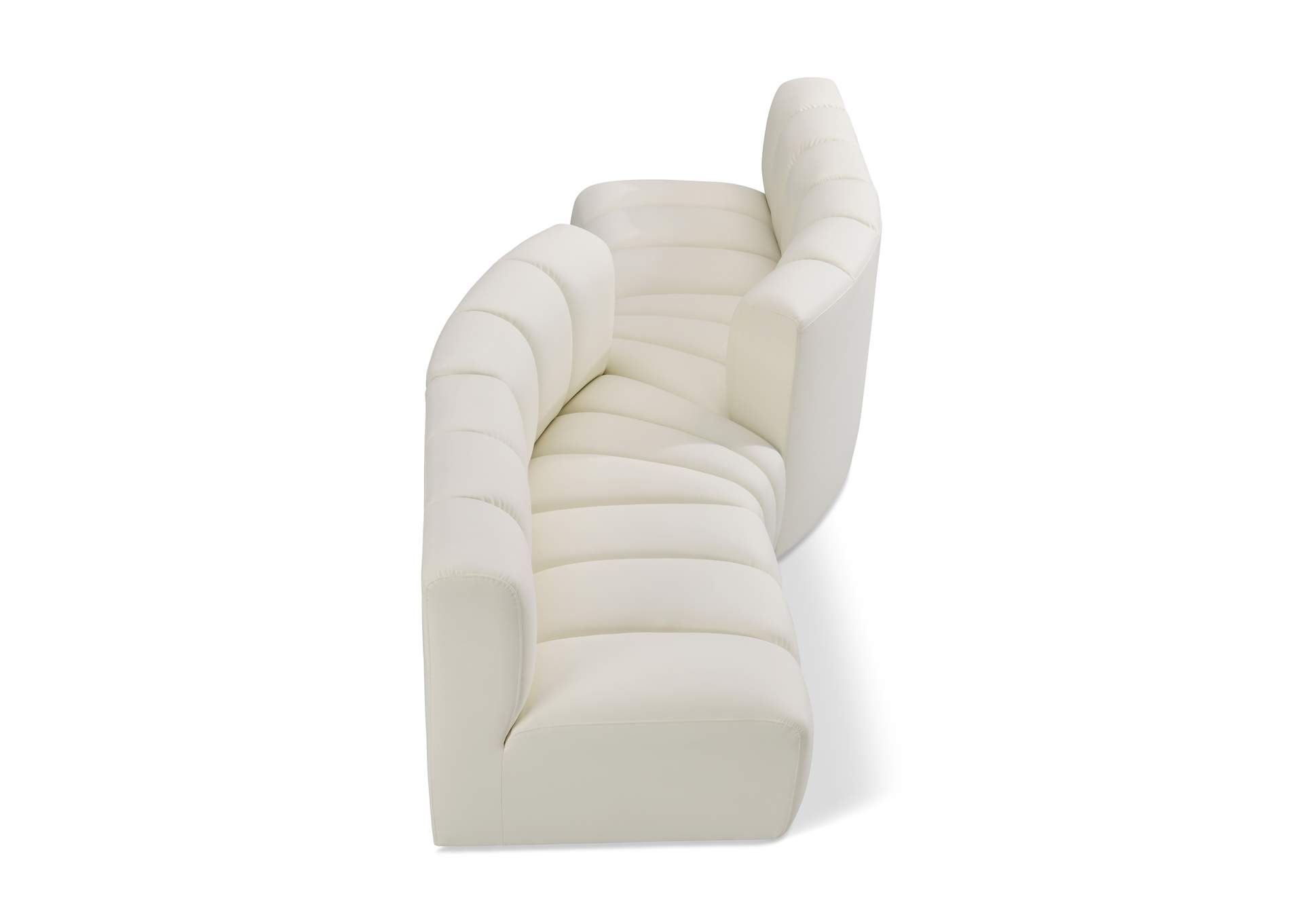 Arc Cream Vegan Leather Modular Sofa image 1