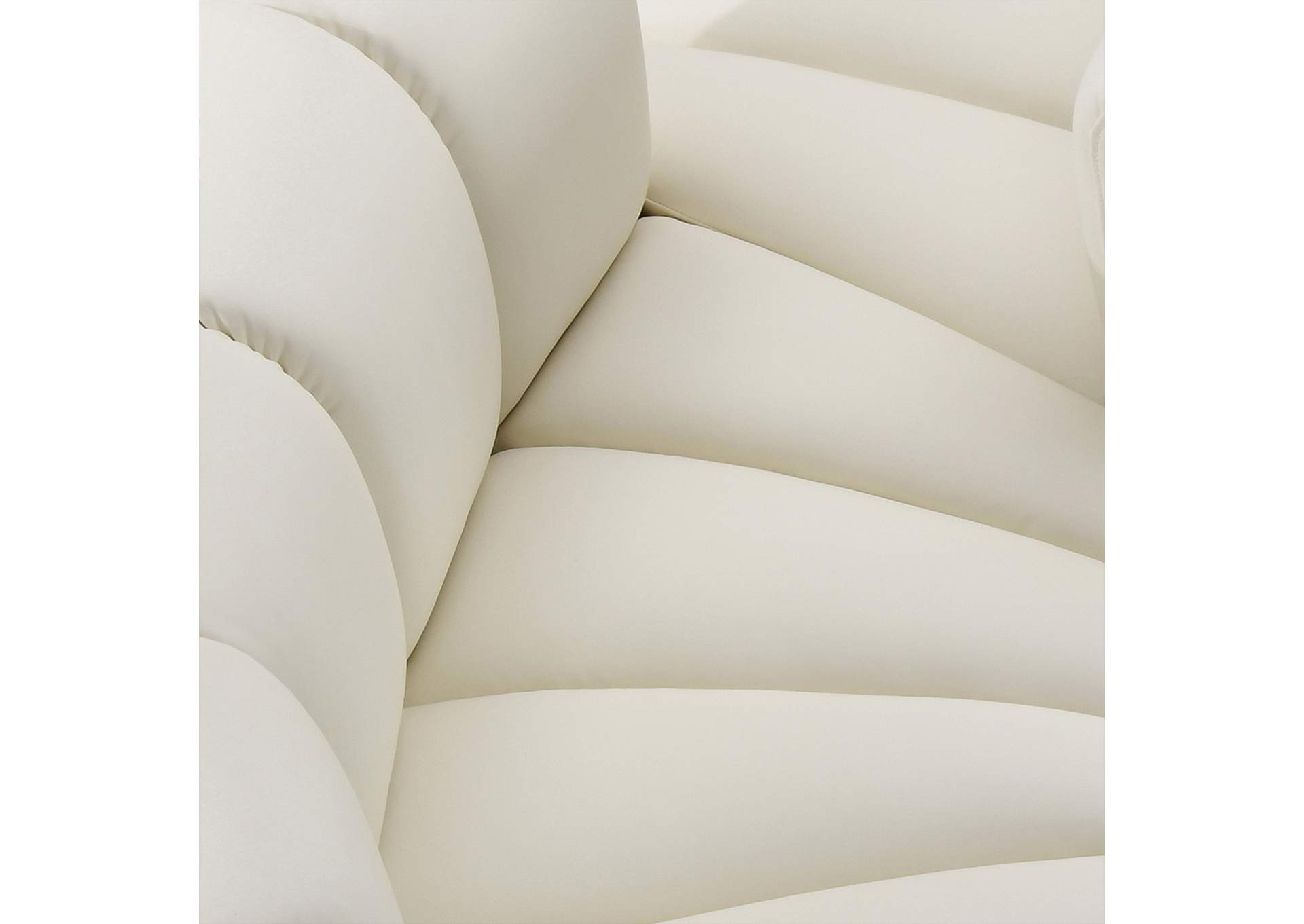 Arc Cream Vegan Leather Modular Sofa image 7