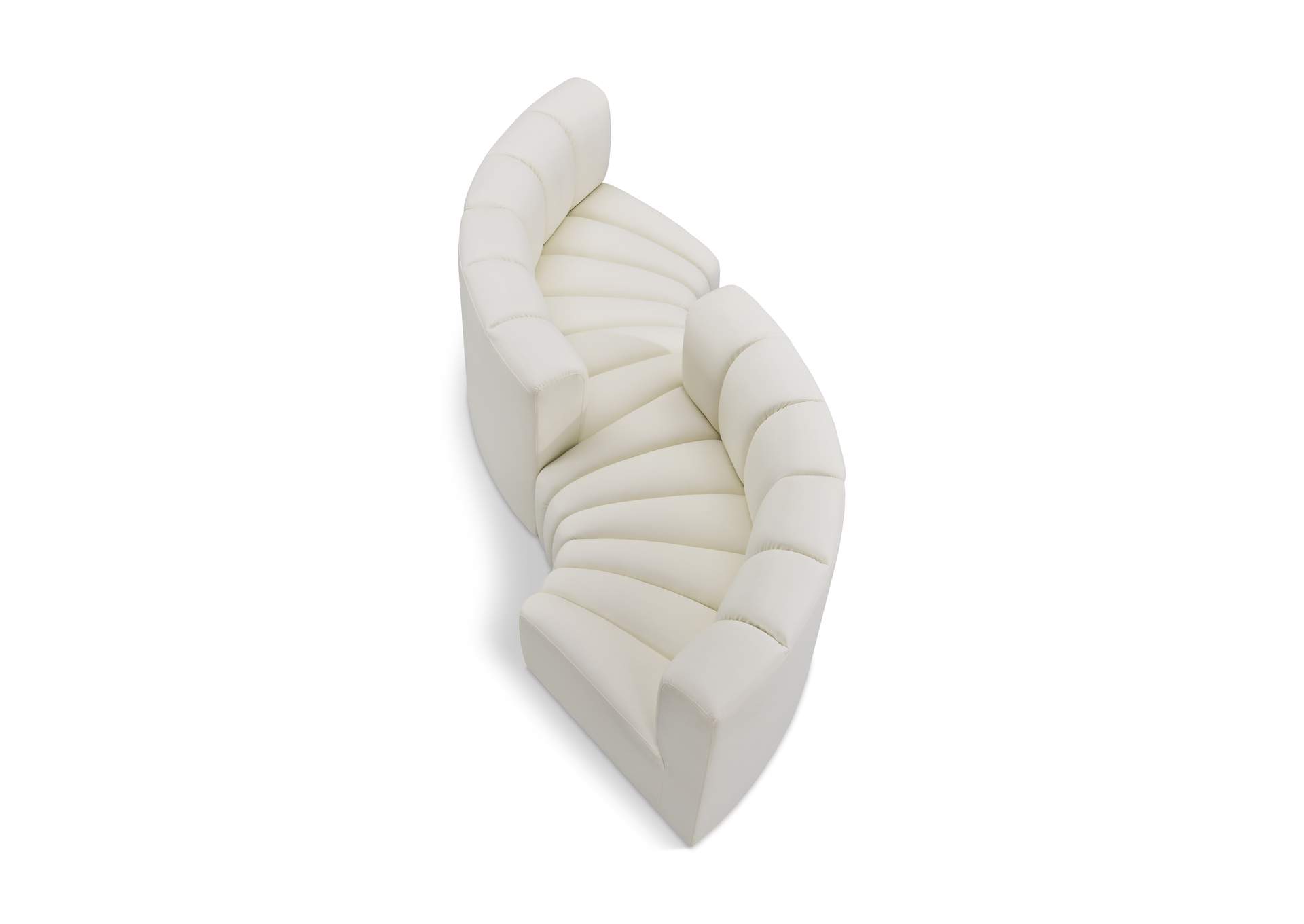 Arc Cream Vegan Leather Modular Sofa image 1