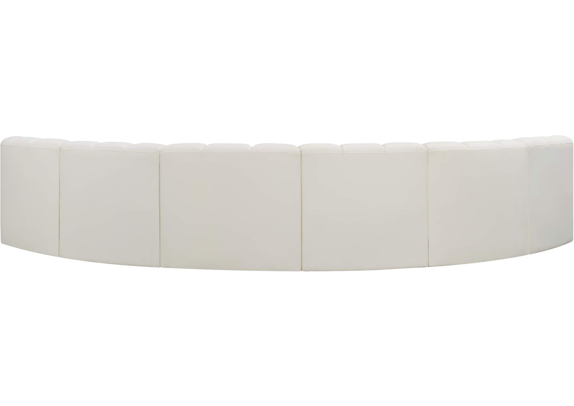 Arc Cream Vegan Leather Modular Sofa image 7