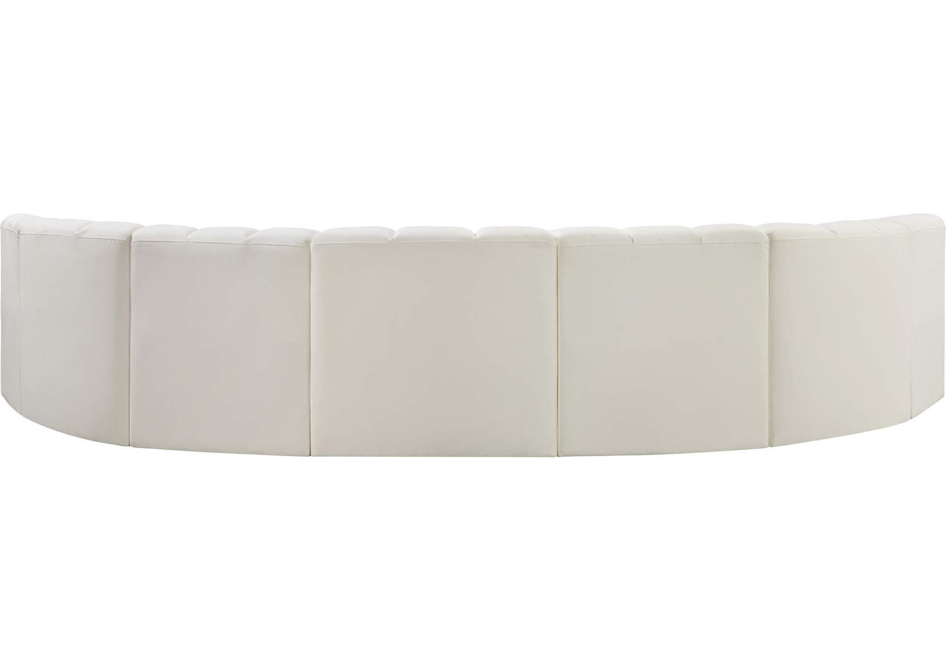 Arc Cream Vegan Leather Modular Sofa image 7