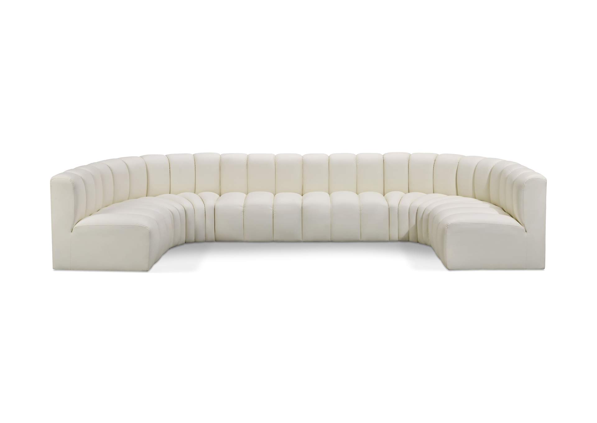 Arc Cream Vegan Leather Modular Sofa image 1