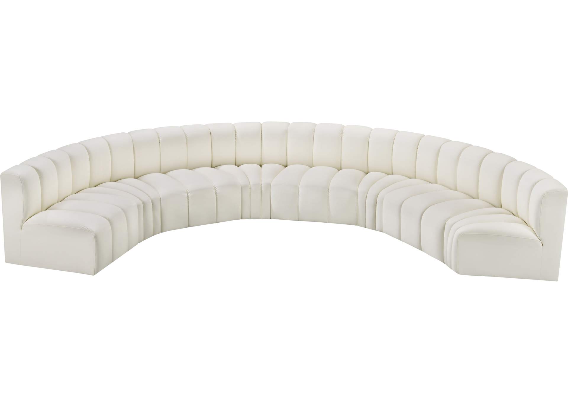 Arc Cream Vegan Leather Modular Sofa image 4