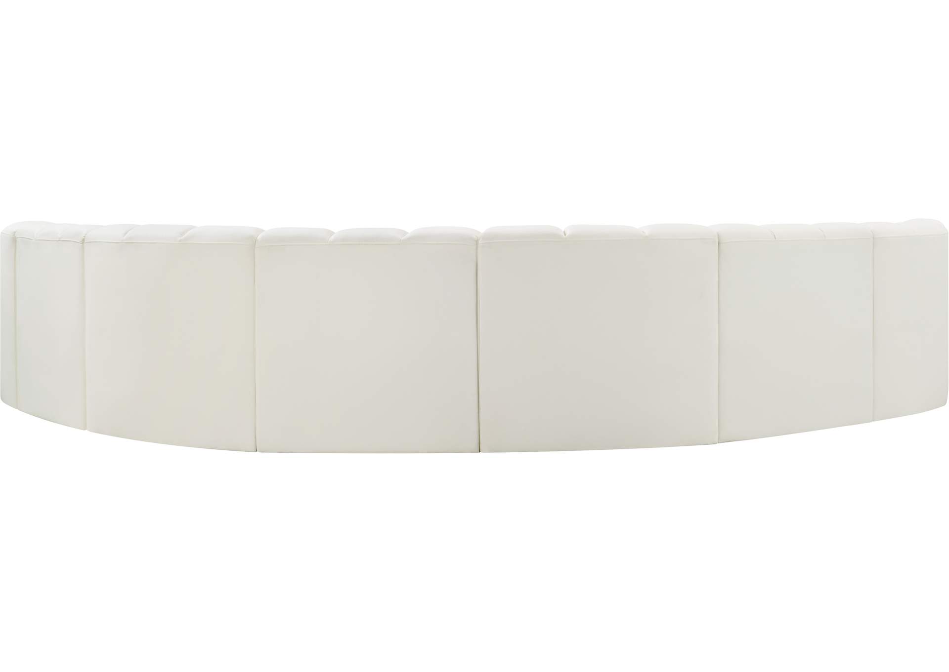 Arc Cream Vegan Leather Modular Sofa image 7