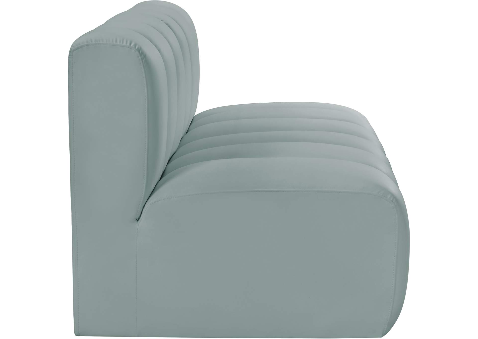 Arc Mint Green Vegan Leather Modular Sofa image 6