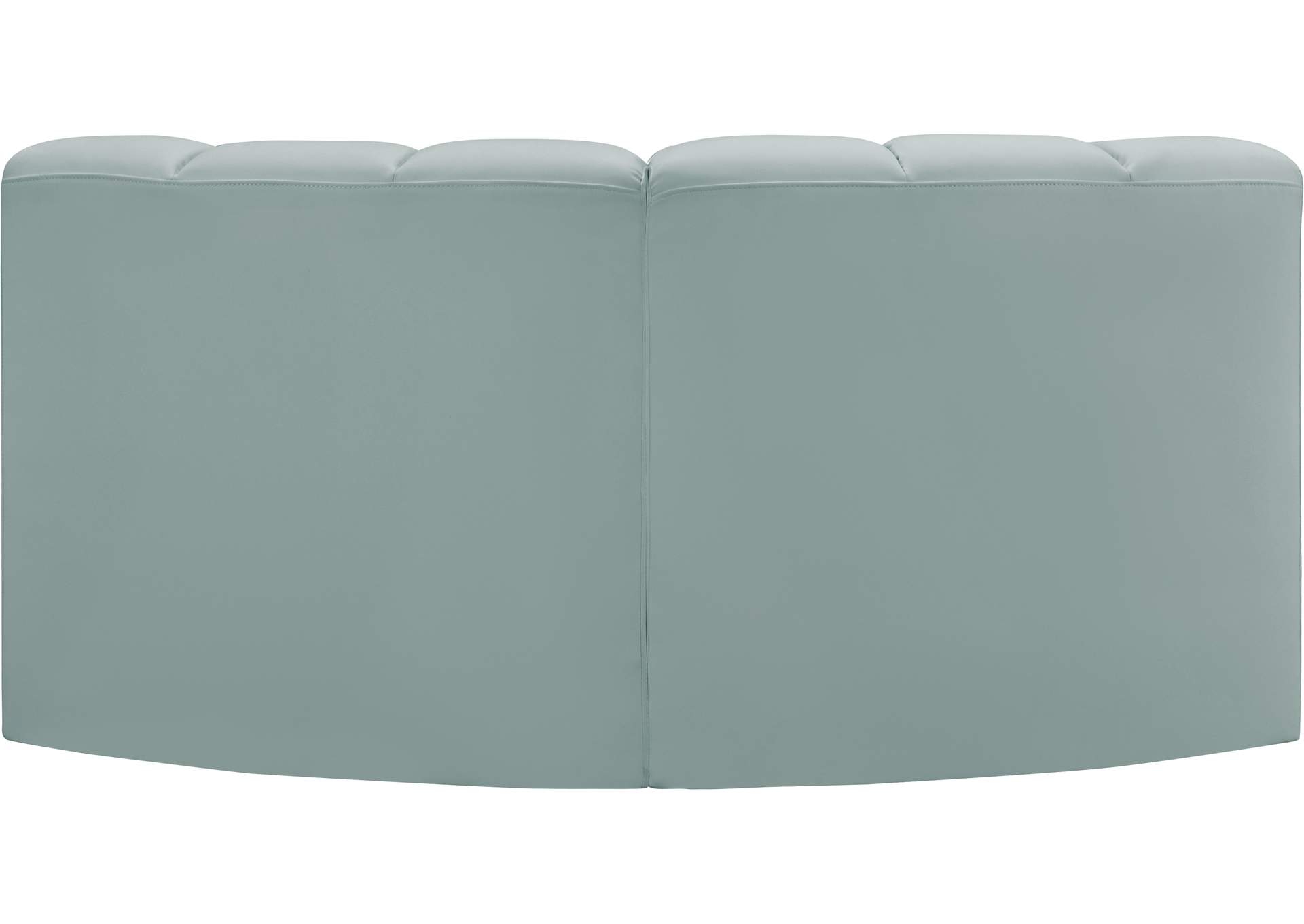 Arc Mint Green Vegan Leather Modular Sofa image 6