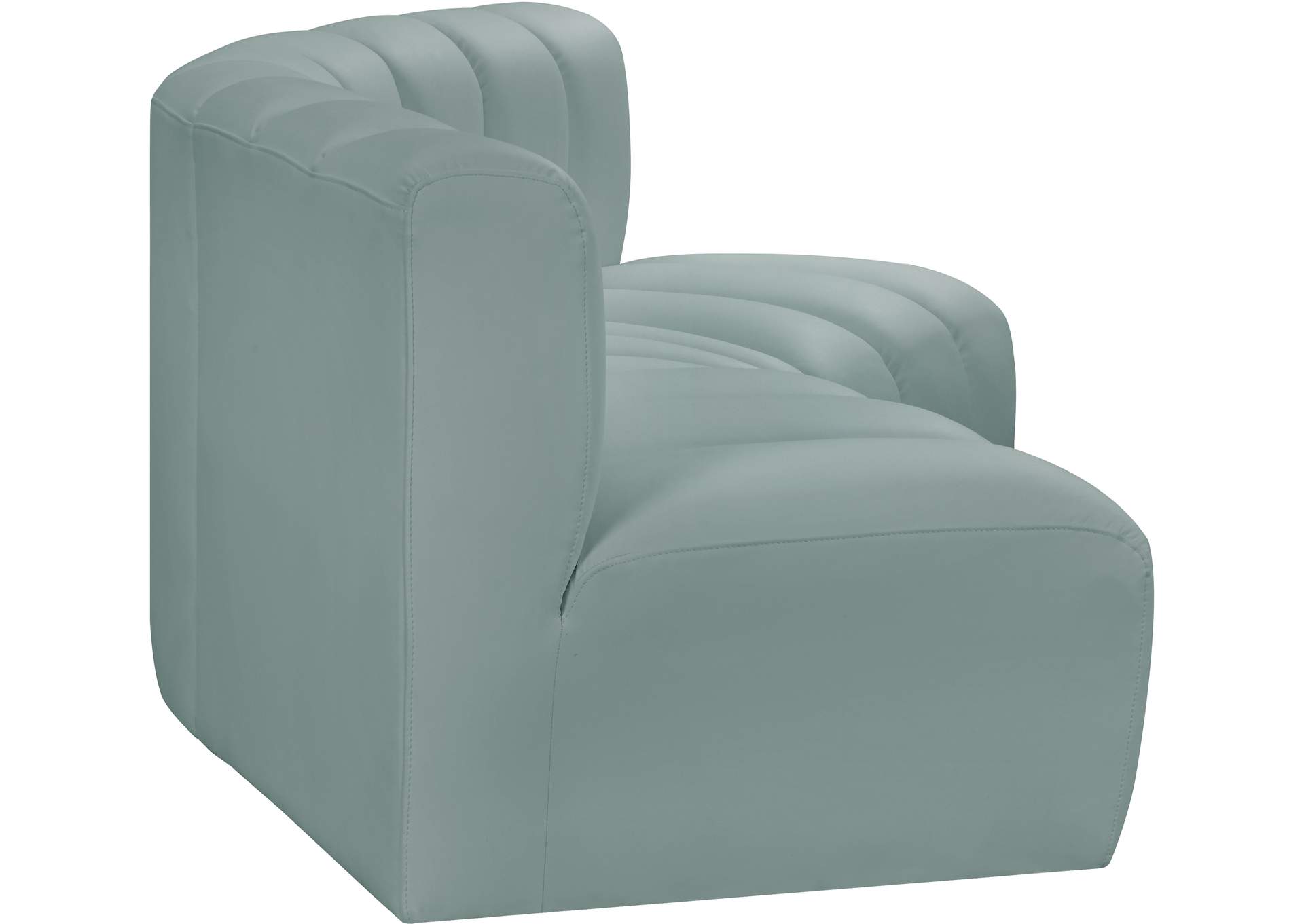 Arc Mint Green Vegan Leather Modular Sofa image 6