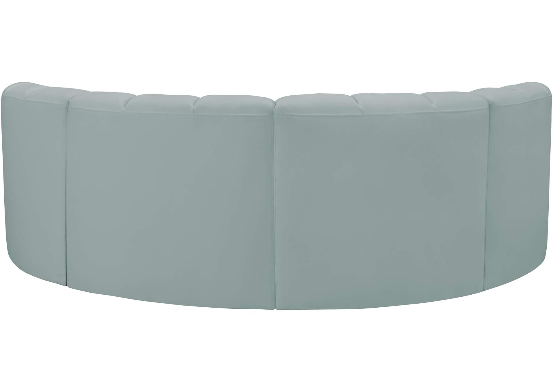 Arc Mint Green Vegan Leather Modular Sofa image 7