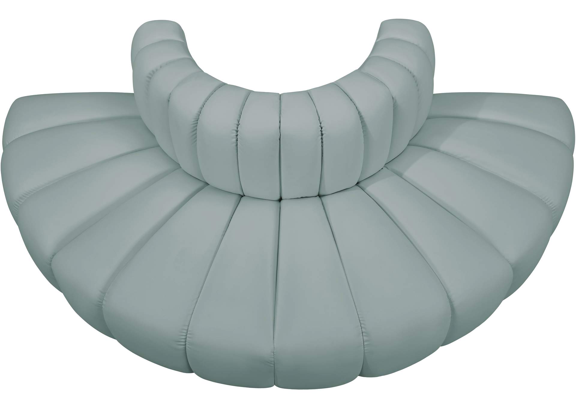 Arc Mint Green Vegan Leather Modular Sofa image 4