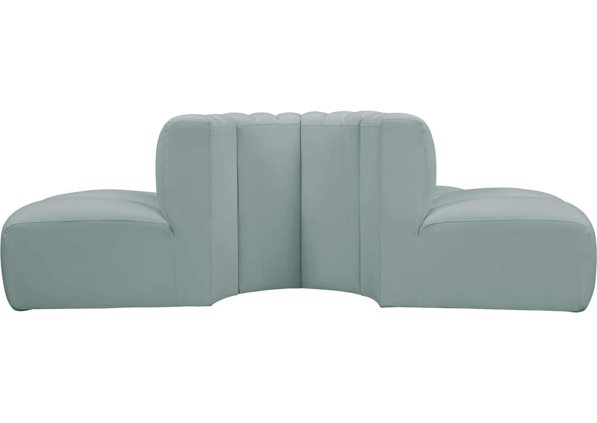 Arc Mint Green Vegan Leather Modular Sofa image 7