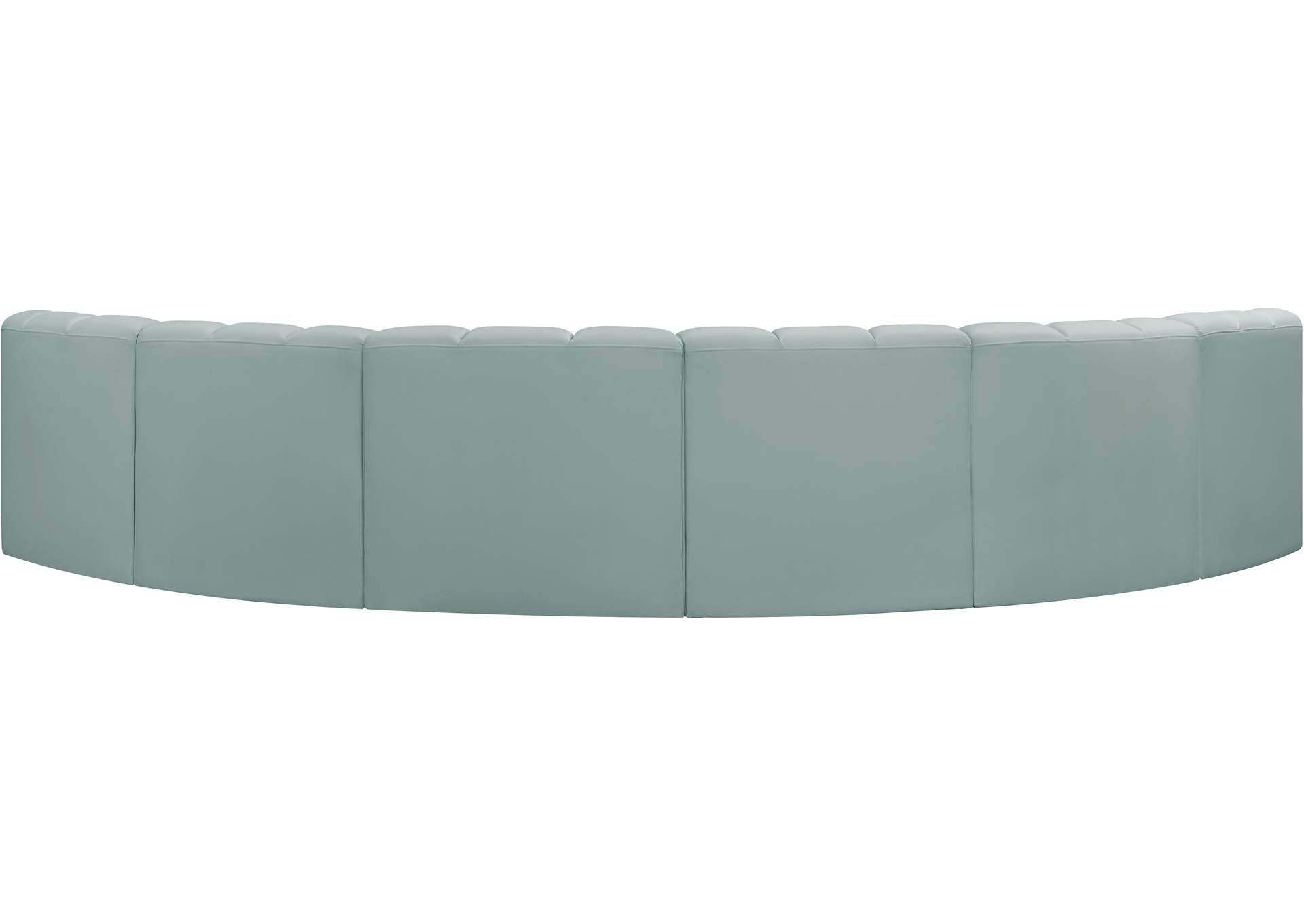Arc Mint Green Vegan Leather Modular Sofa image 7