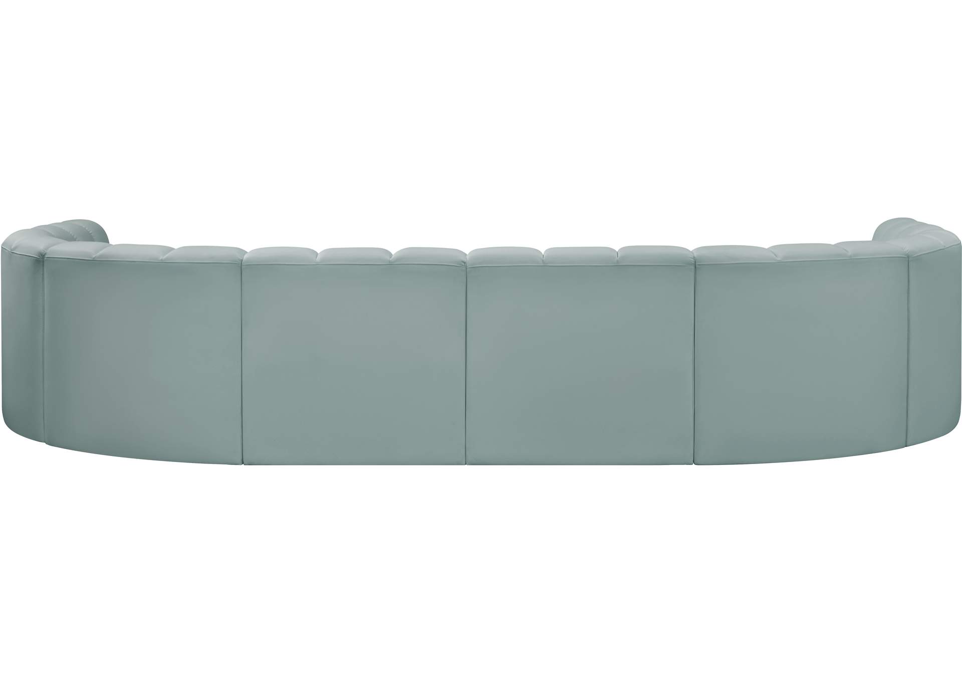 Arc Mint Green Vegan Leather Modular Sofa