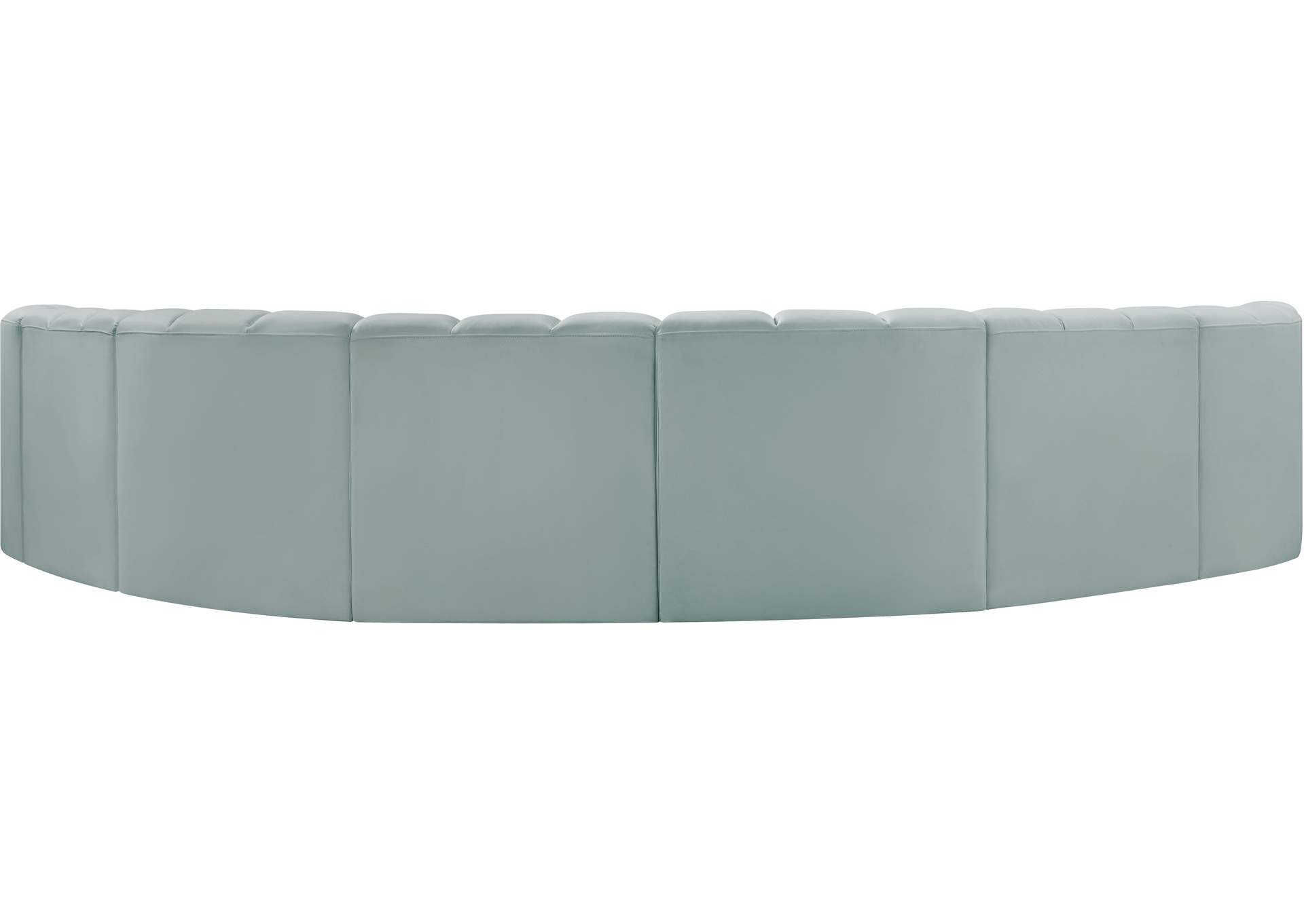 Arc Mint Green Vegan Leather Modular Sofa image 7