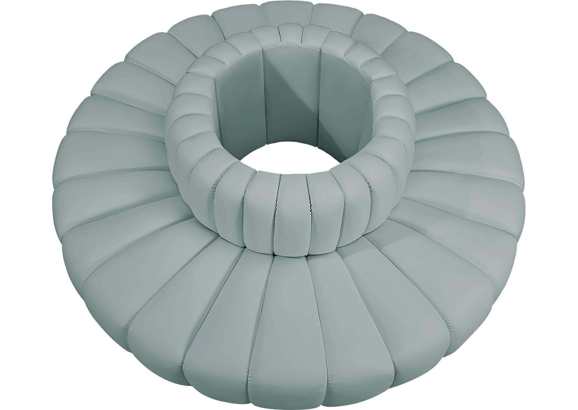 Arc Mint Green Vegan Leather Modular Sofa image 4