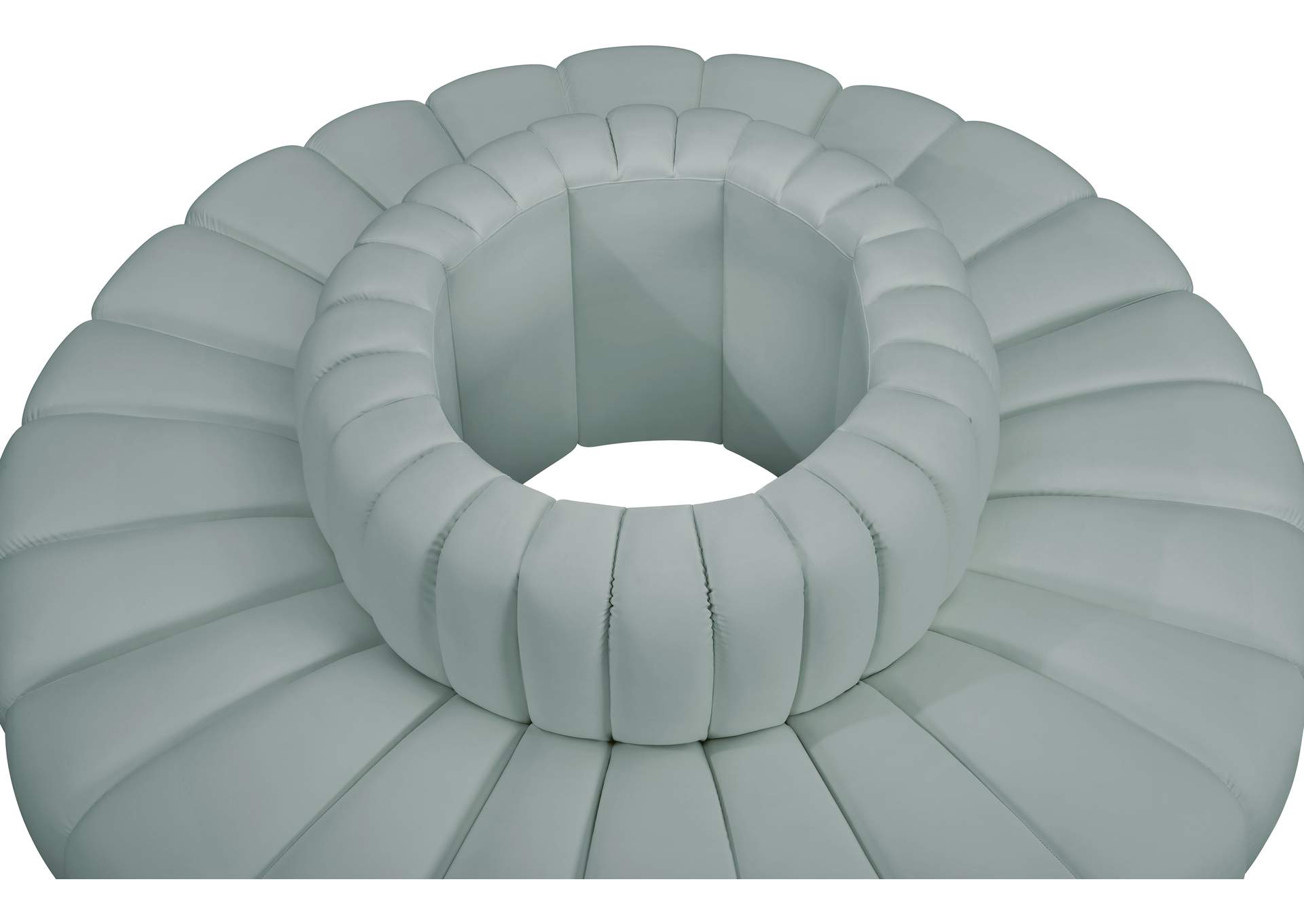 Arc Mint Green Vegan Leather Modular Sofa image 6