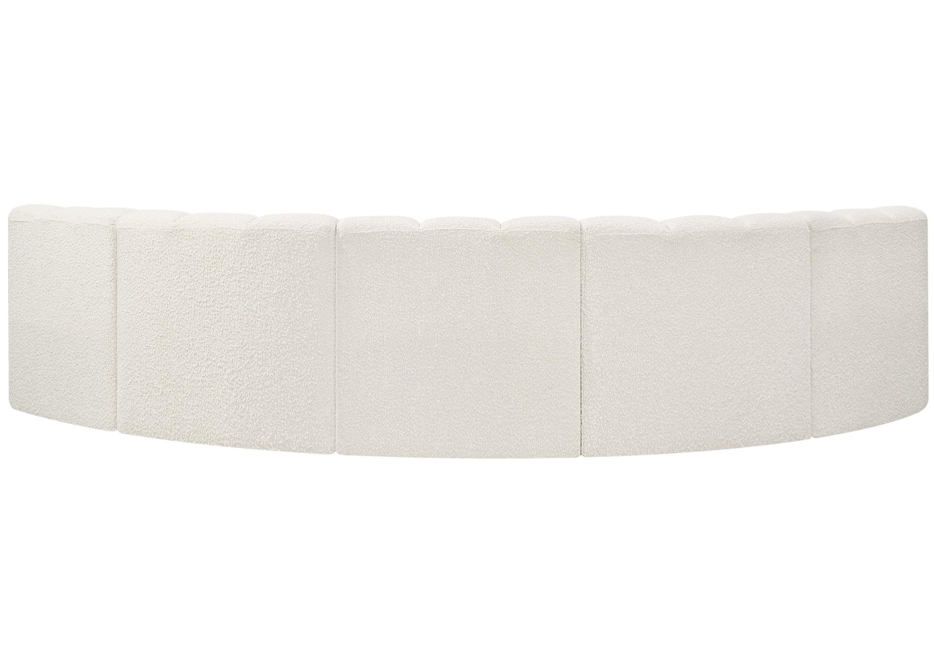 Arc Cream Boucle Fabric Modular Sofa