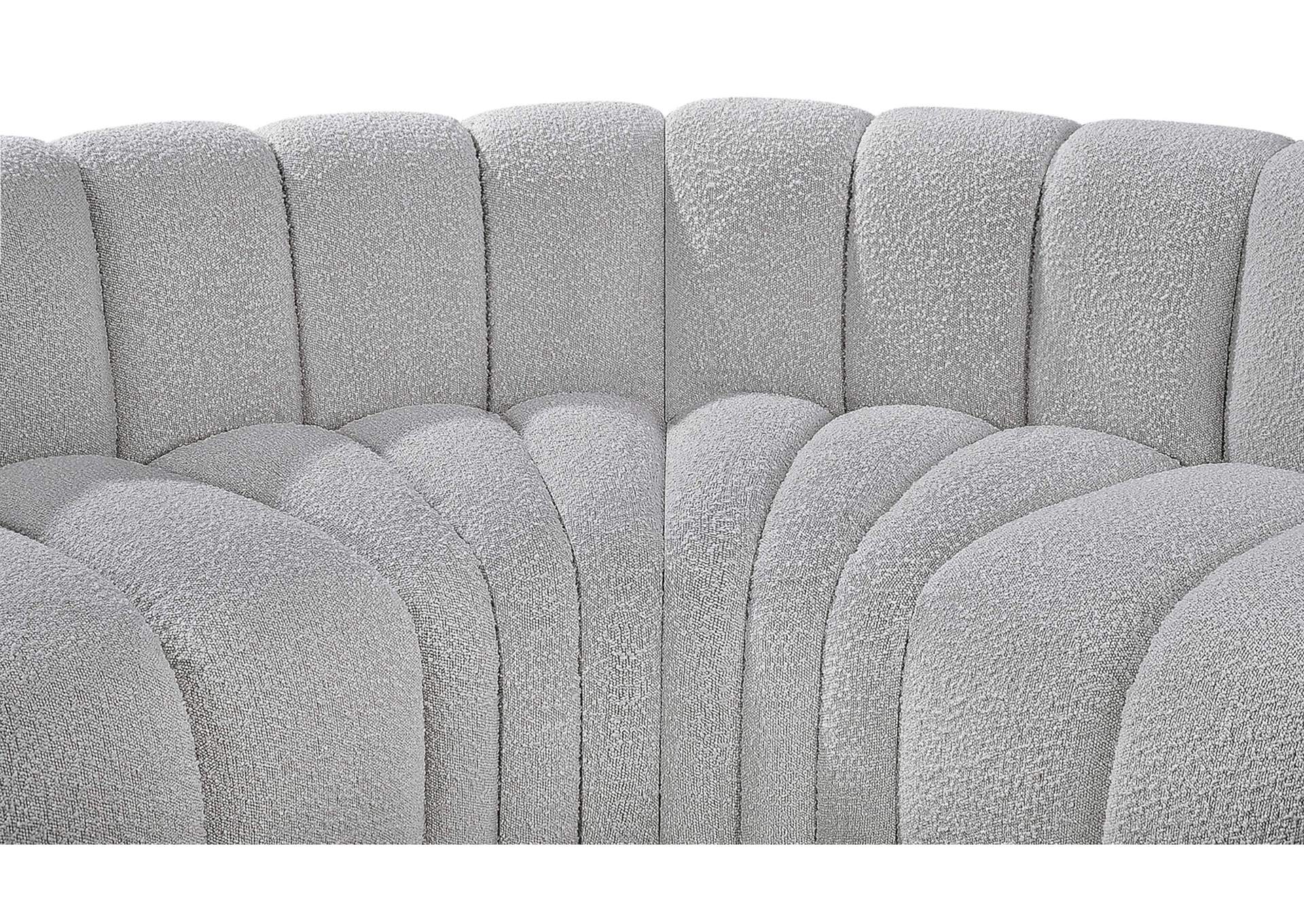Arc Grey Boucle Fabric Modular Sofa