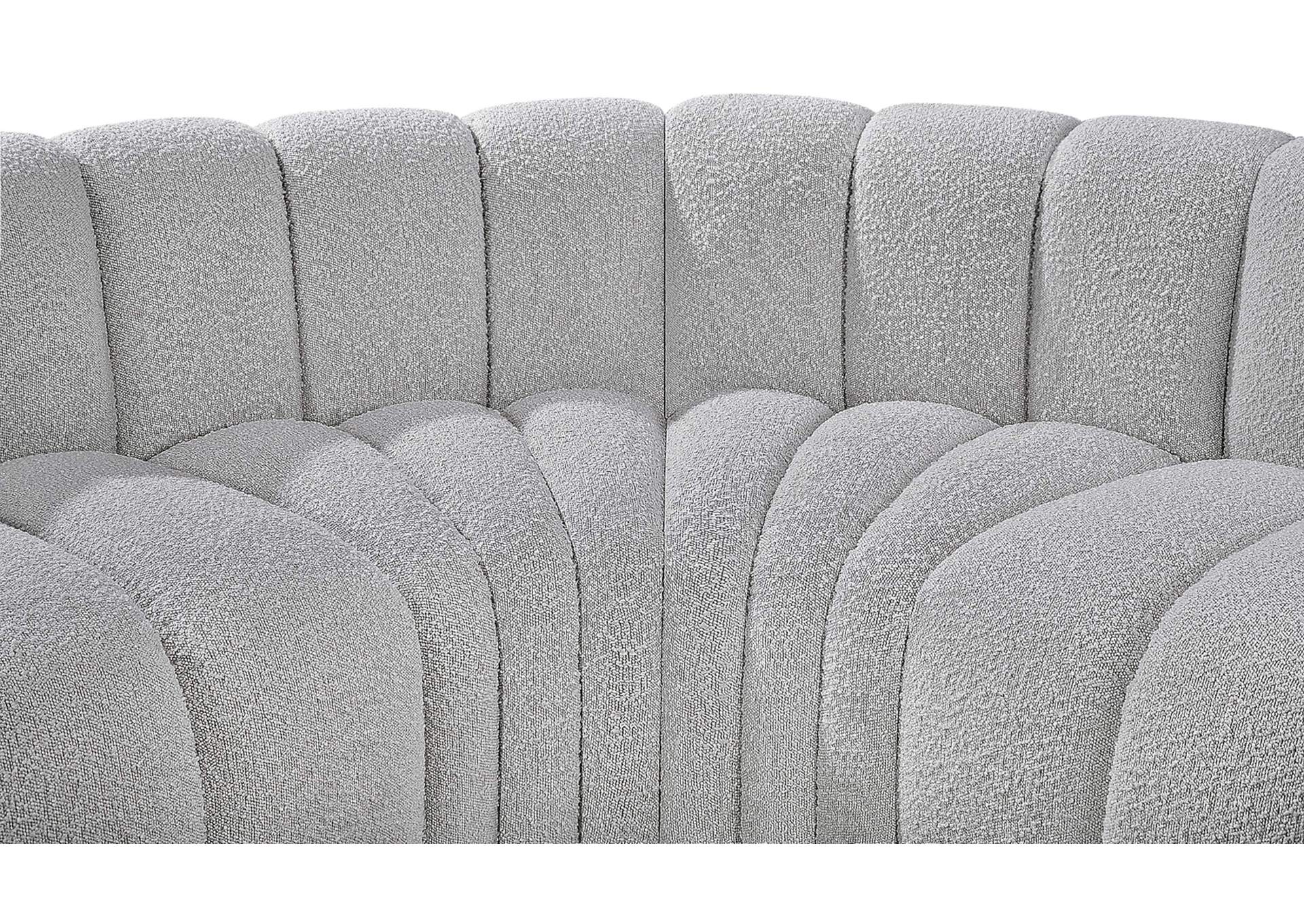 Arc Grey Boucle Fabric Modular Sofa