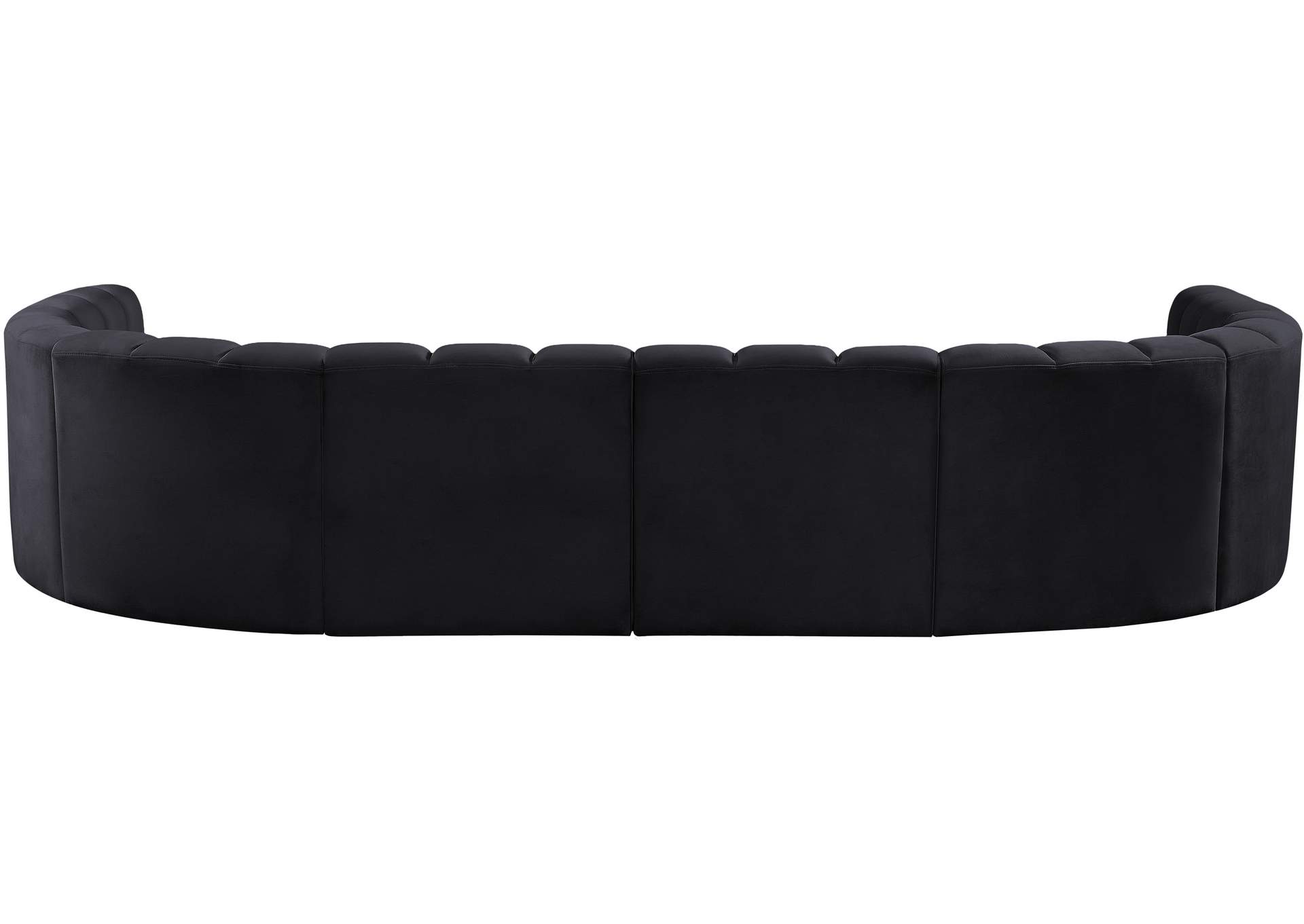 Arc Black Velvet Modular Sofa image 17