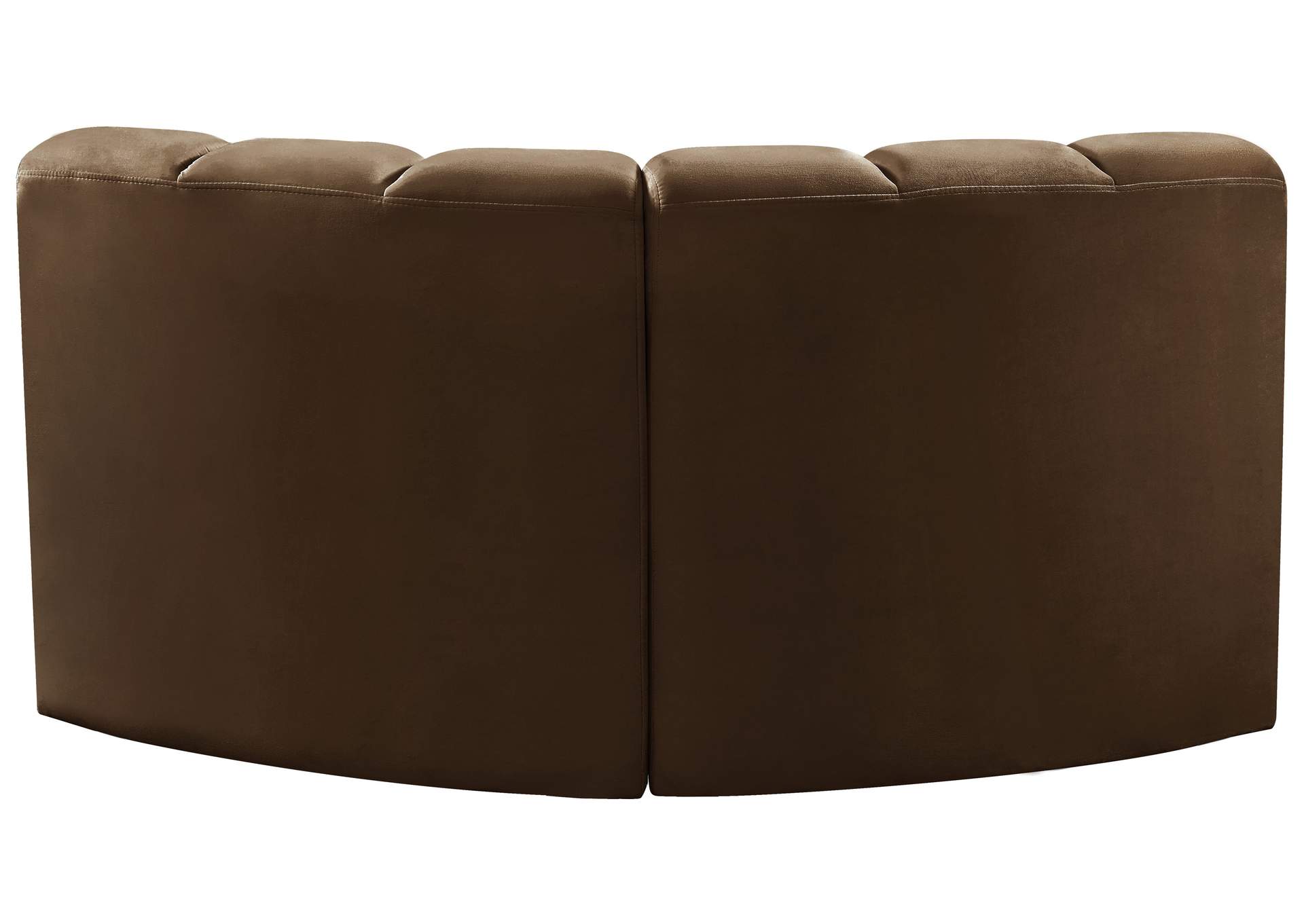 Arc Brown Velvet Modular Sofa