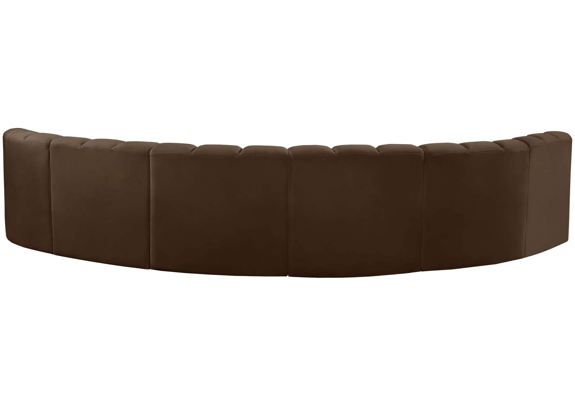 Arc Brown Velvet Modular Sofa