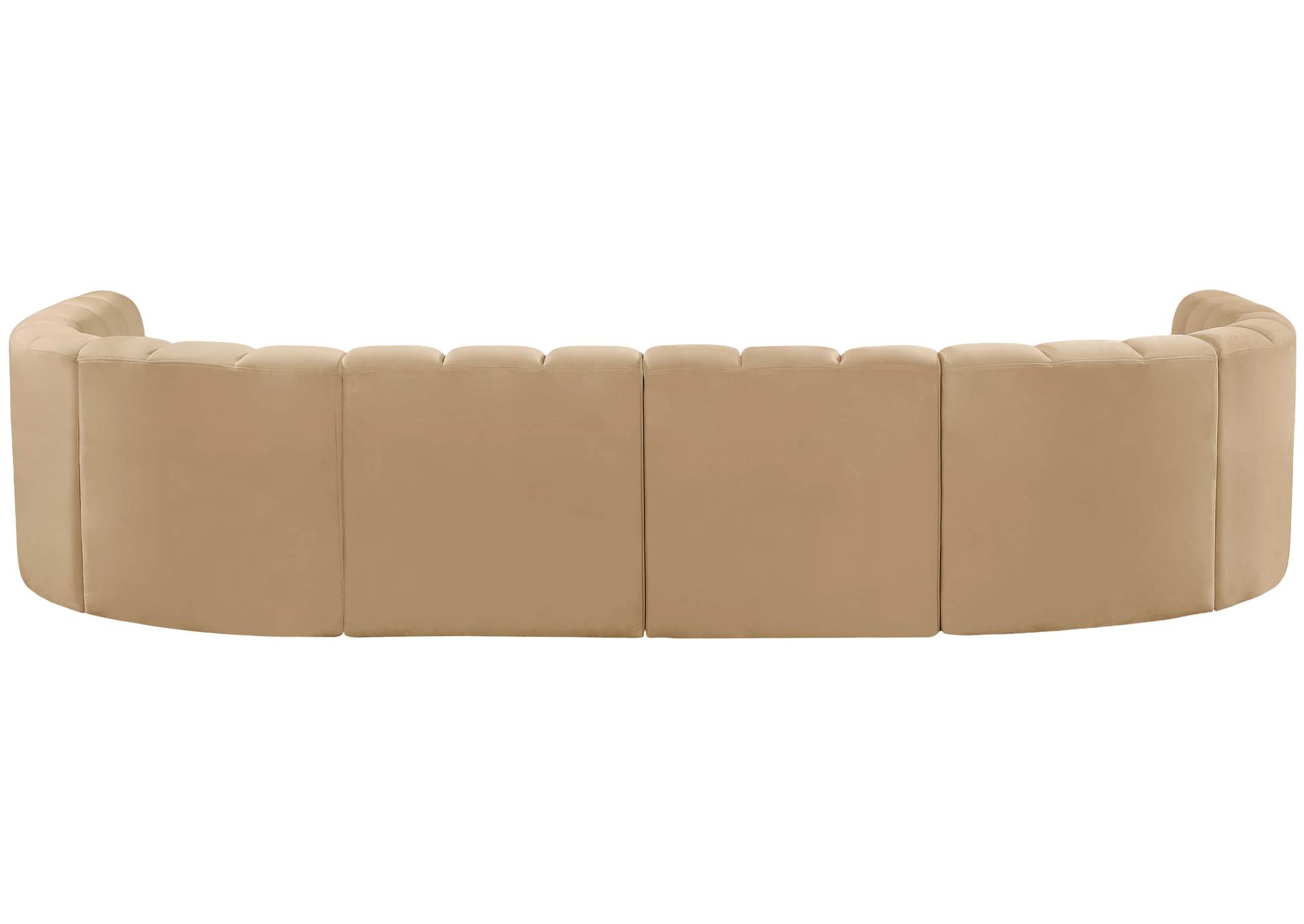Arc Camel Velvet Modular Sofa image 4