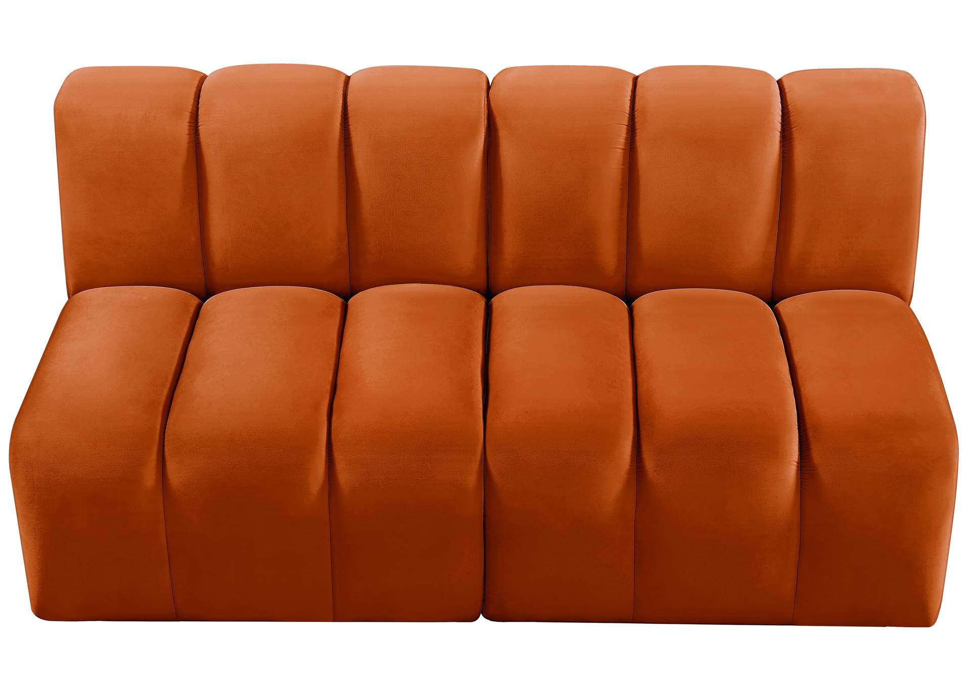 Arc Cognac Velvet Modular Sofa