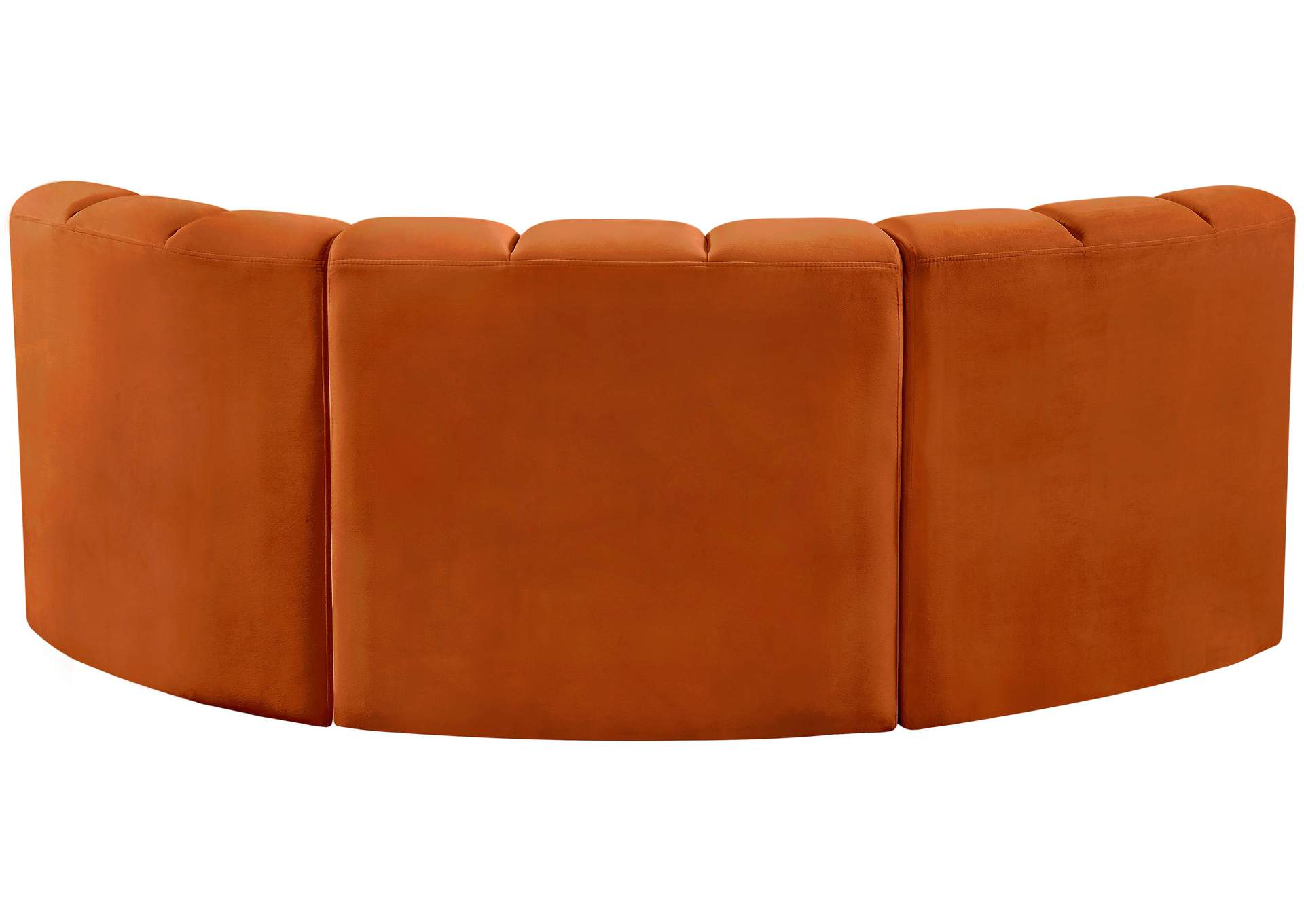 Arc Cognac Velvet Modular Sofa image 4