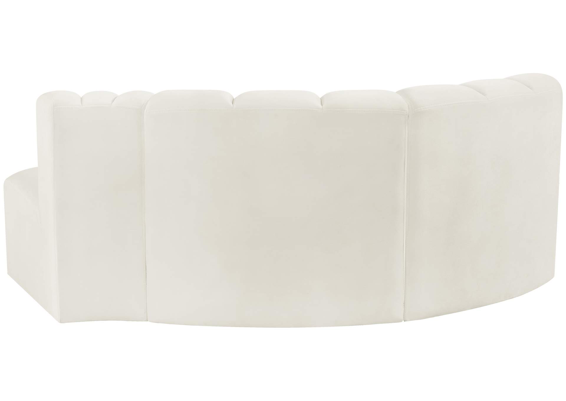 Arc Cream Velvet Modular Sofa