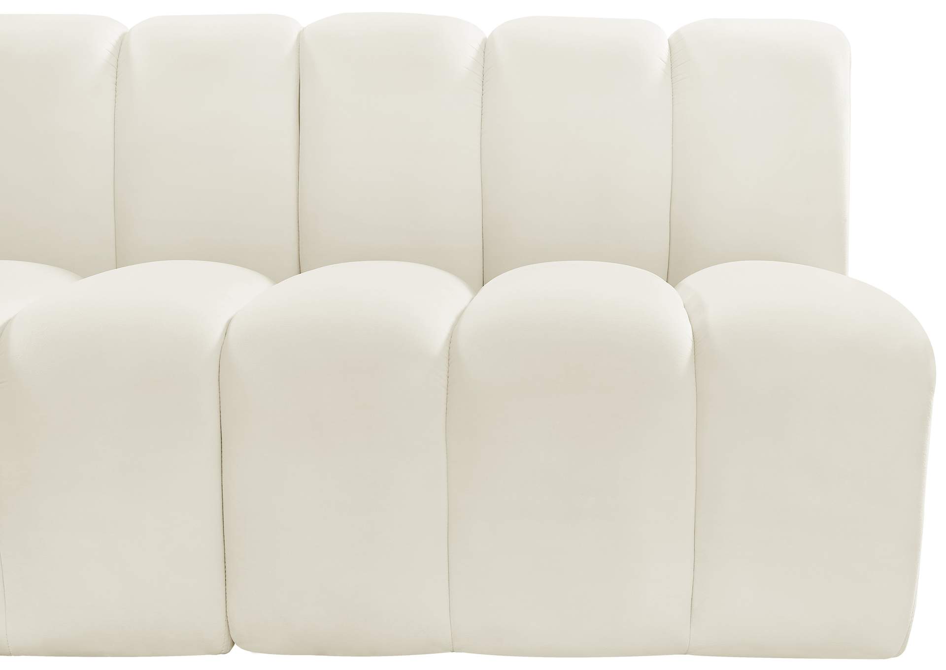 Arc Cream Velvet Modular Sofa
