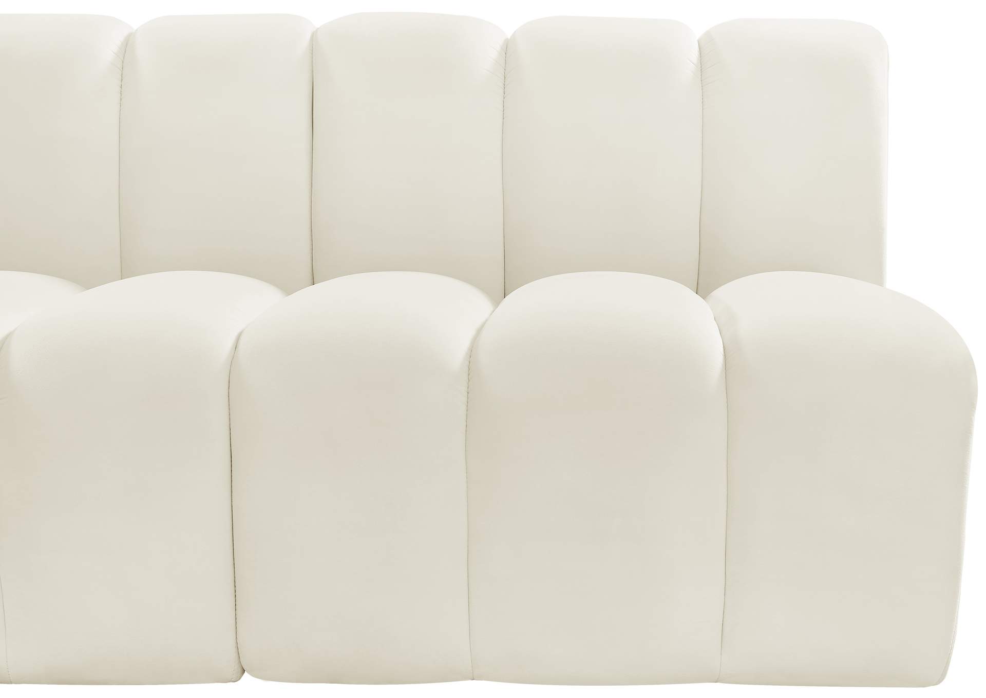 Arc Cream Velvet Modular Sofa
