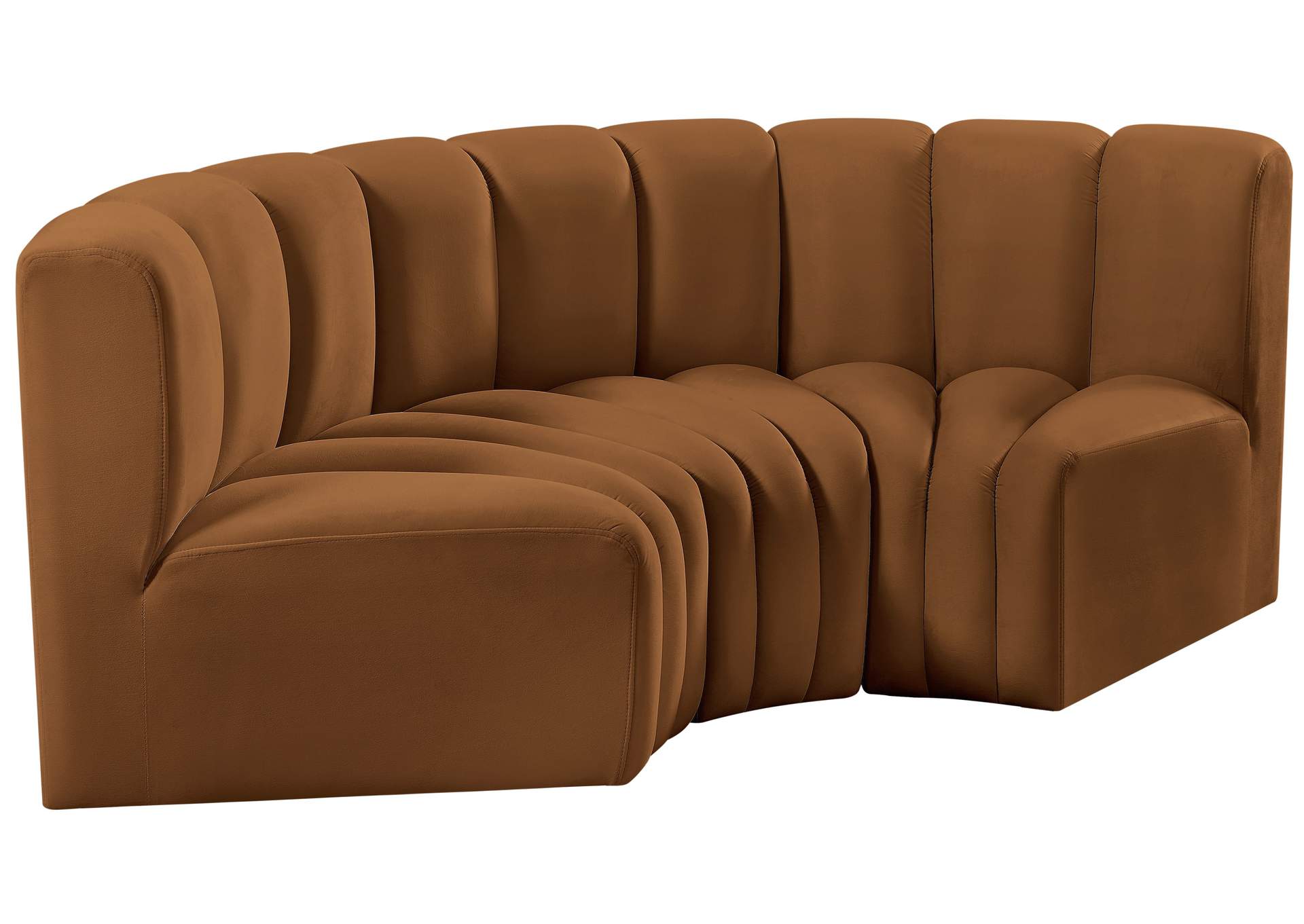 Arc Saddle Velvet Modular Sofa