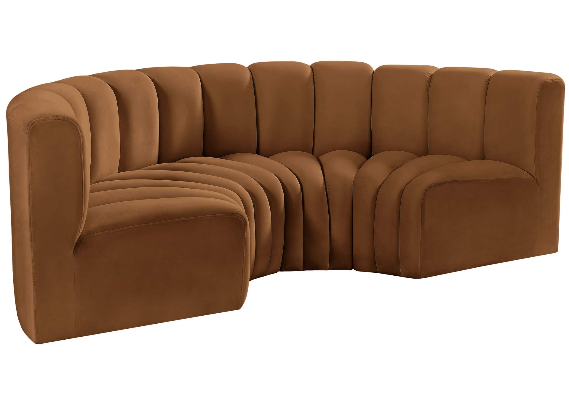 Arc Saddle Velvet Modular Sofa