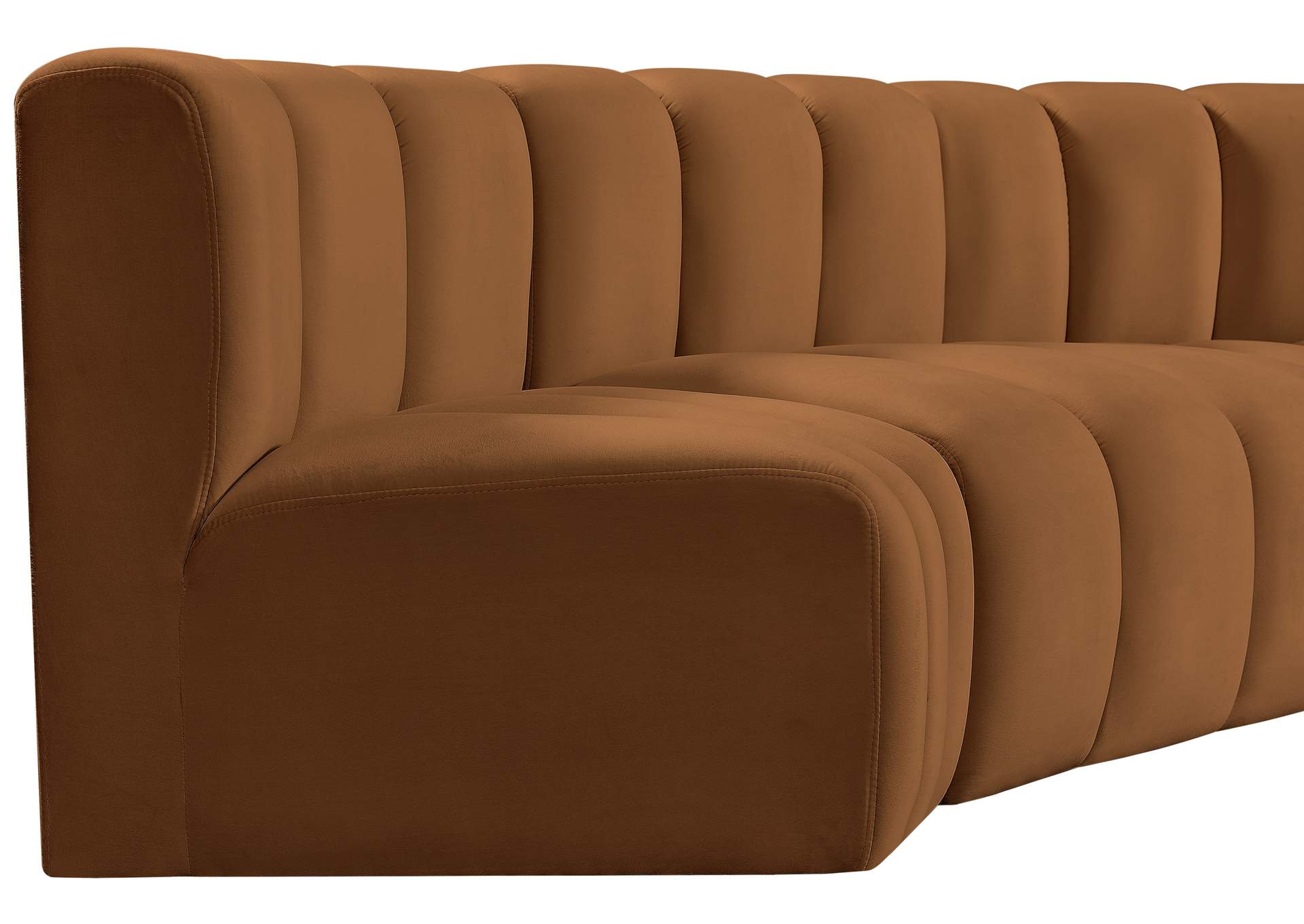 Arc Saddle Velvet Modular Sofa