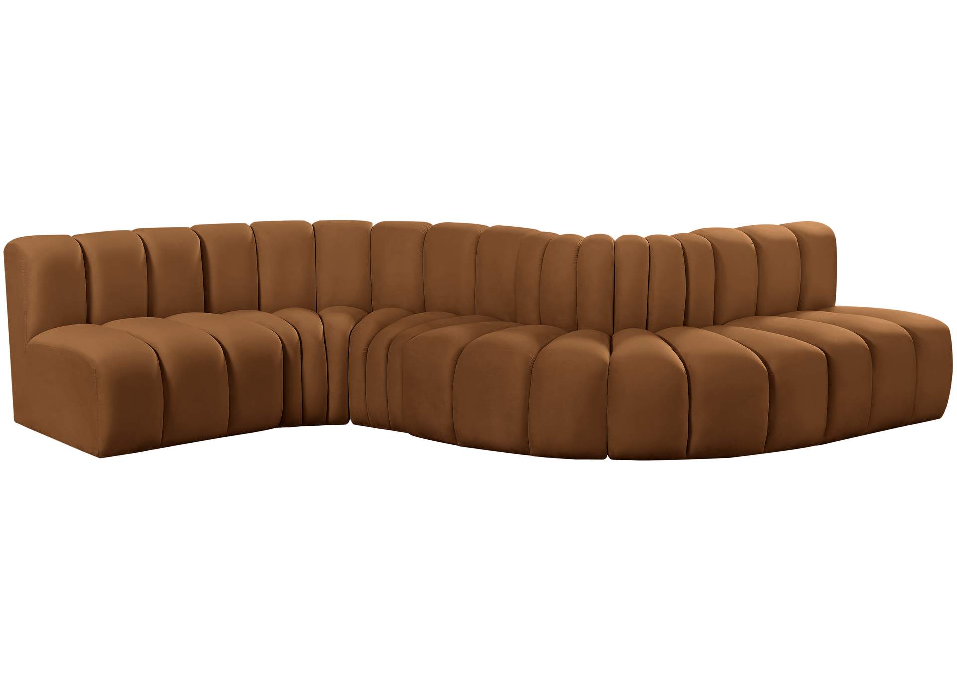 Arc Saddle Velvet Modular Sofa