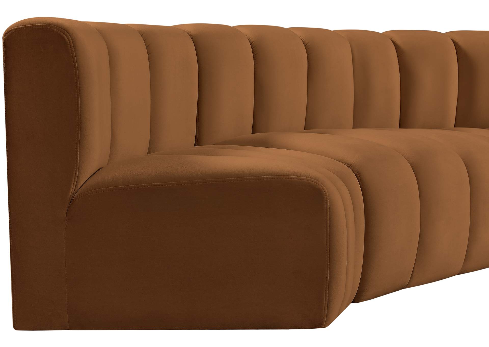 Arc Saddle Velvet Modular Sofa