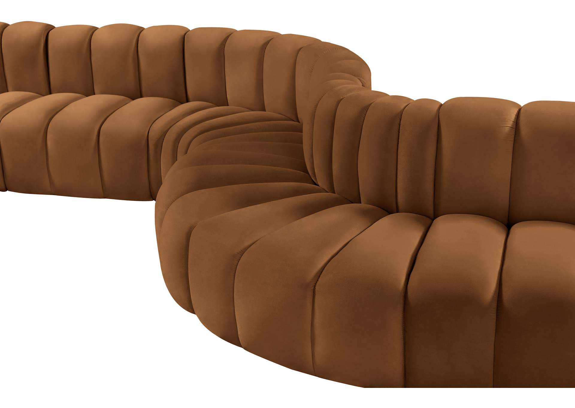 Arc Saddle Velvet Modular Sofa
