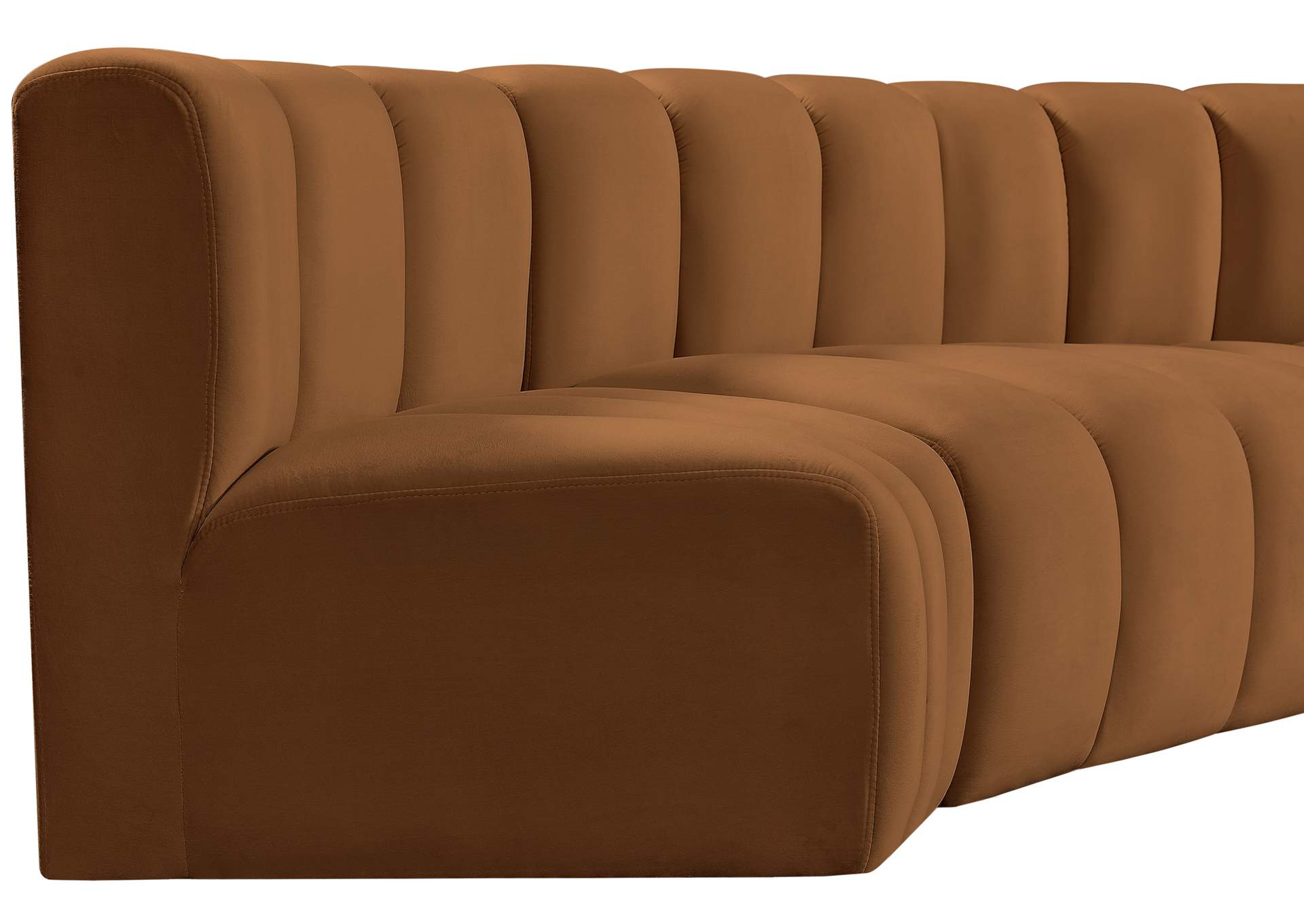 Arc Saddle Velvet Modular Sofa