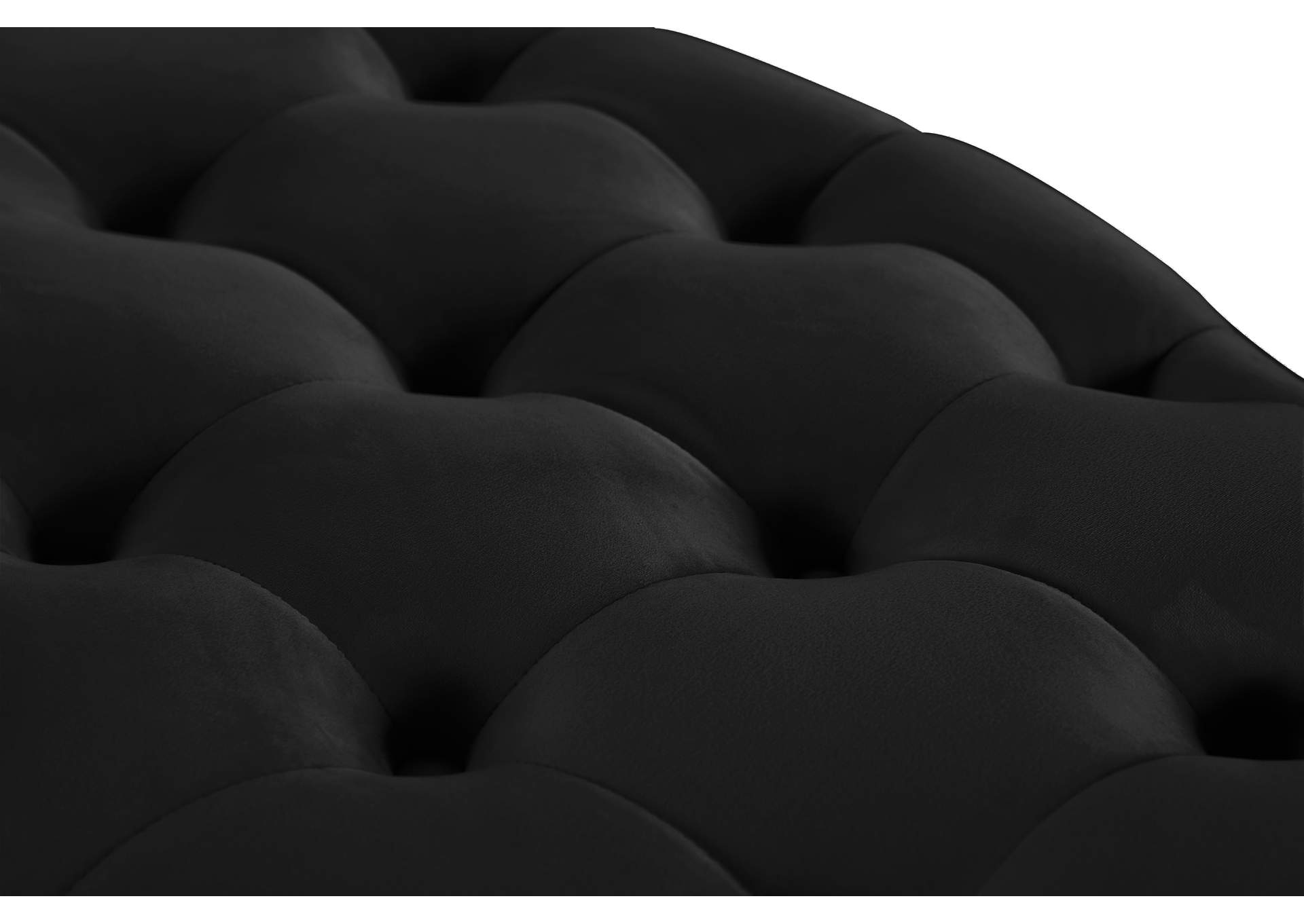 Banquet Black Velvet Bench