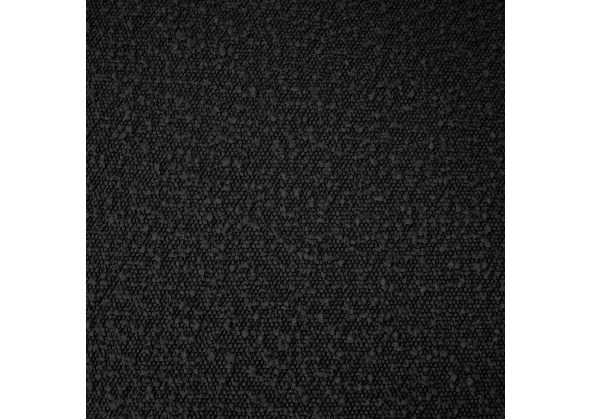 Principessa Black Boucle Fabric Loveseat