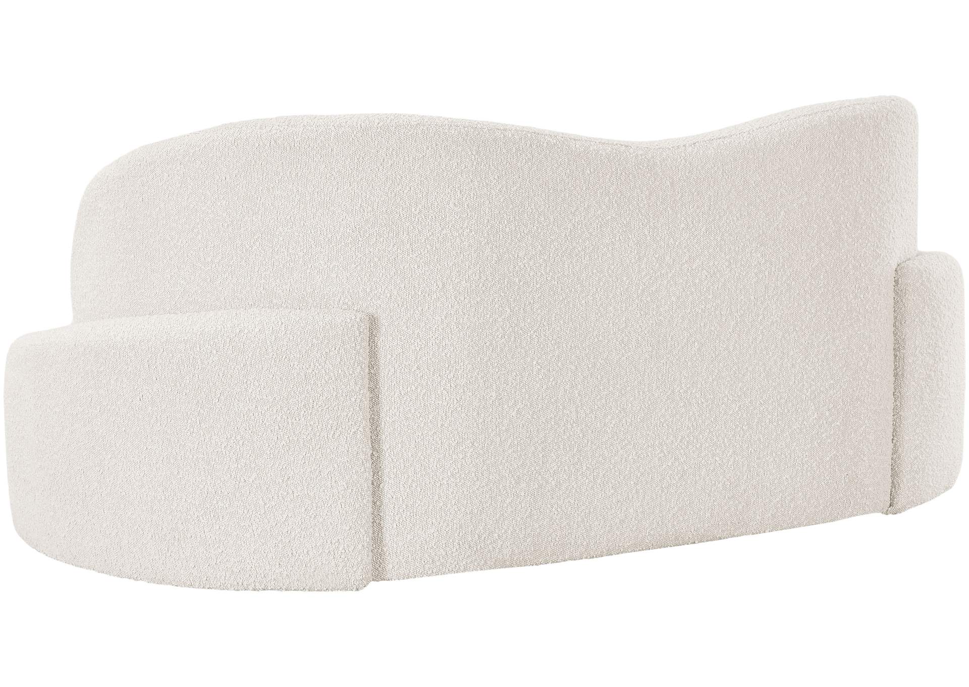 Principessa Cream Boucle Fabric Loveseat