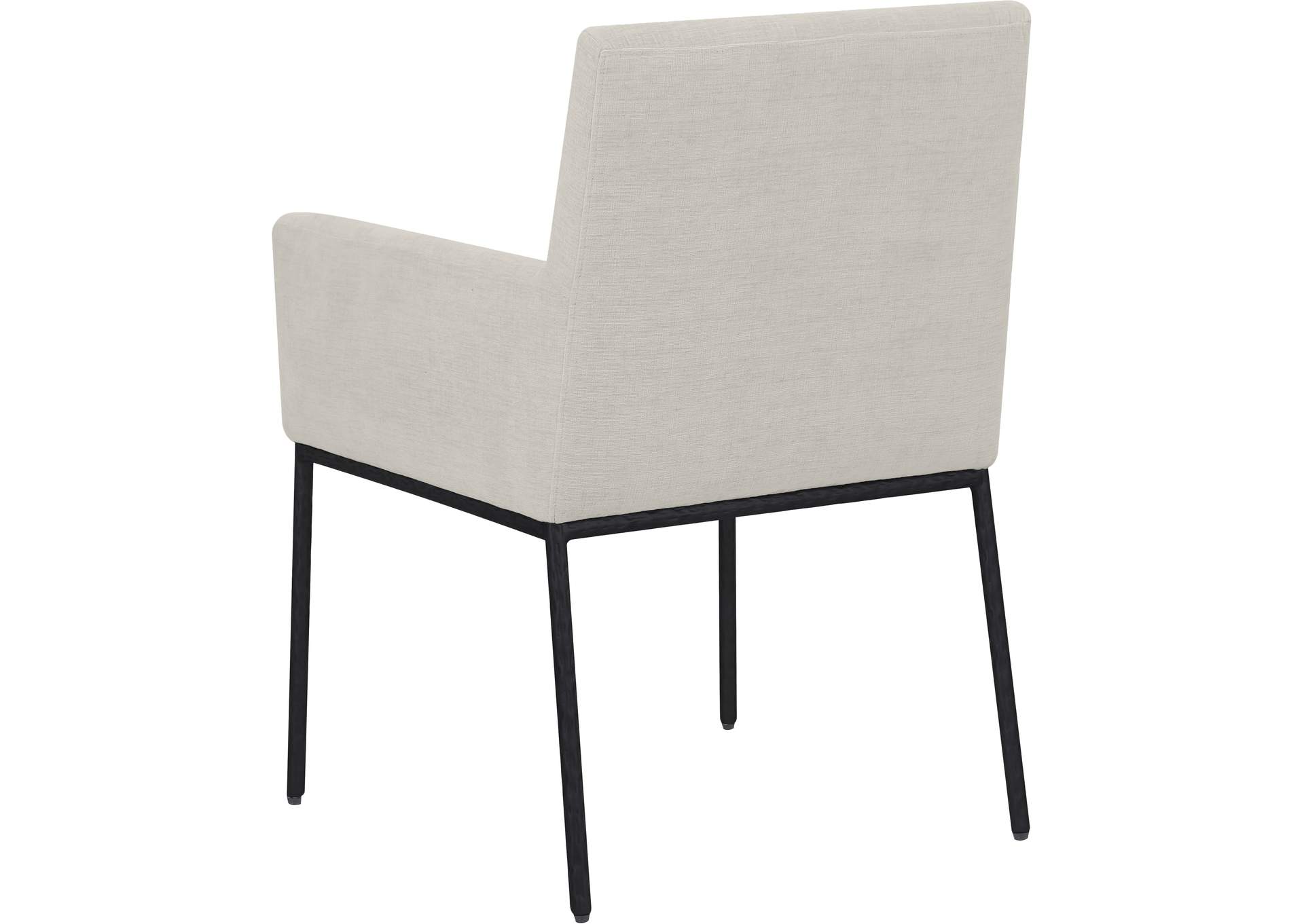Reeves Cream Chenille Fabric Dining Chair image 7