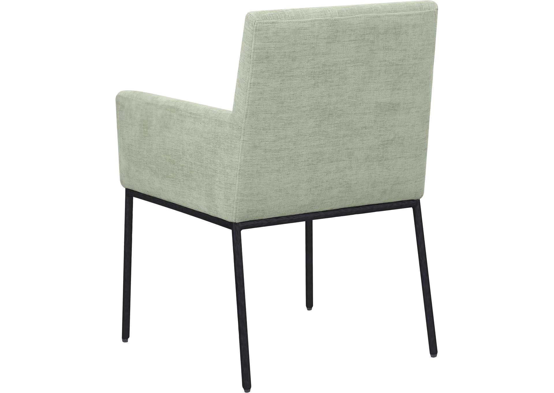 Reeves Mint Chenille Fabric Dining Chair