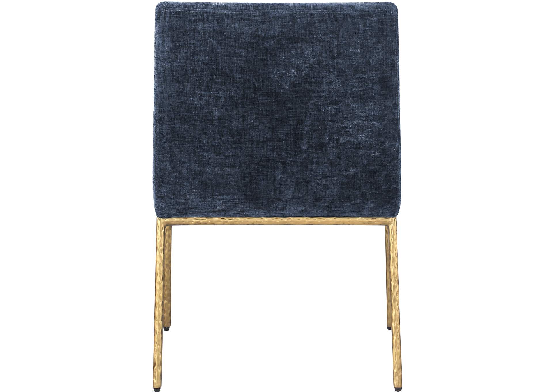 Reeves Navy Chenille Fabric Dining Chair